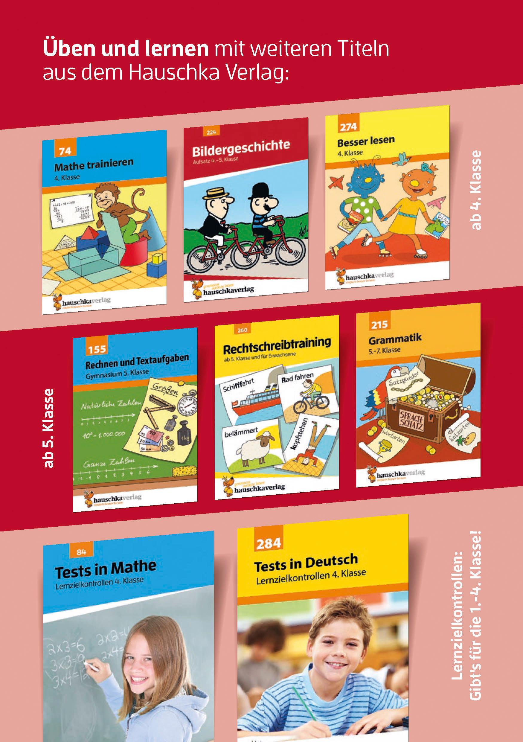 Beispielinhalt (Bild) Erlebniserzählung. Aufsatz 4./5. Klasse, A5-Heft