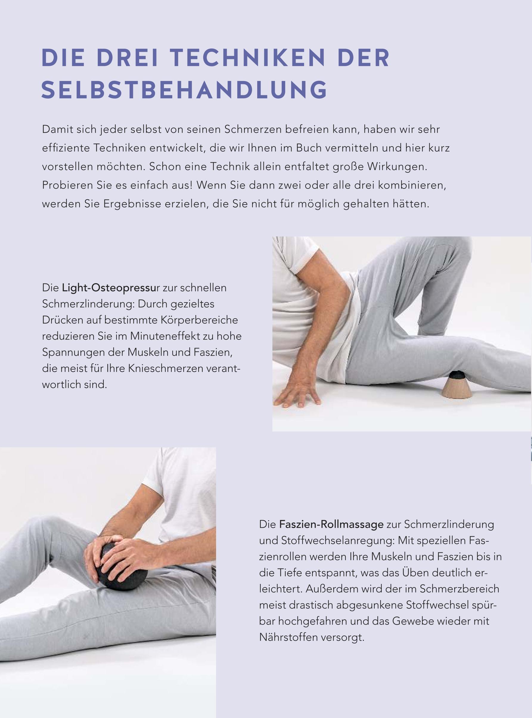 Beispielinhalt (Bild) Knie - Meniskusschmerzen selbst behandeln