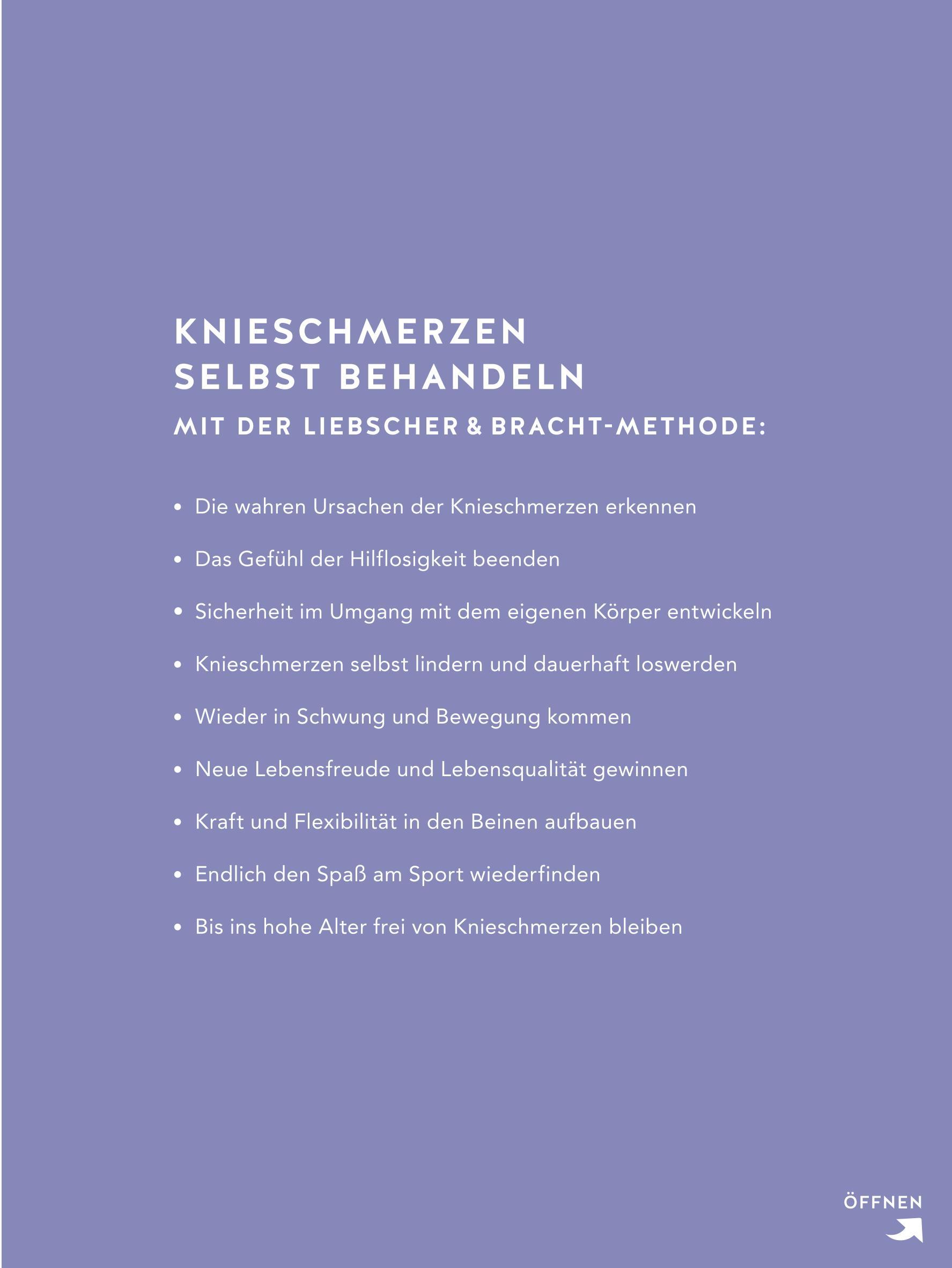 Beispielinhalt (Bild) Knie - Meniskusschmerzen selbst behandeln