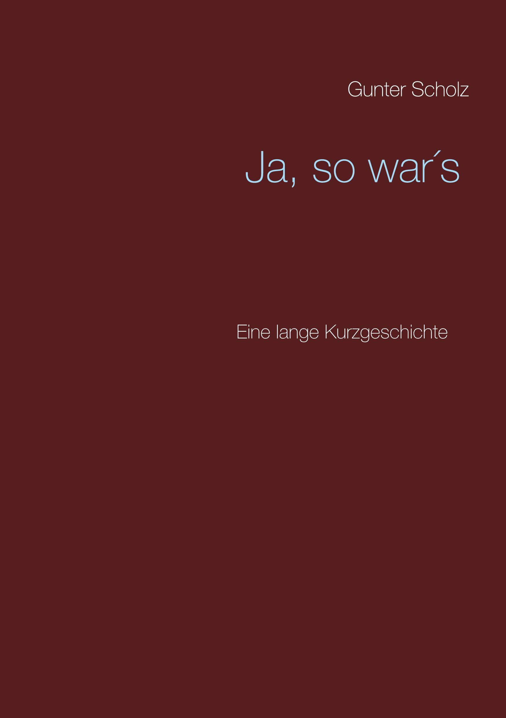 Vorderes Coverbild Ja, so war´s
