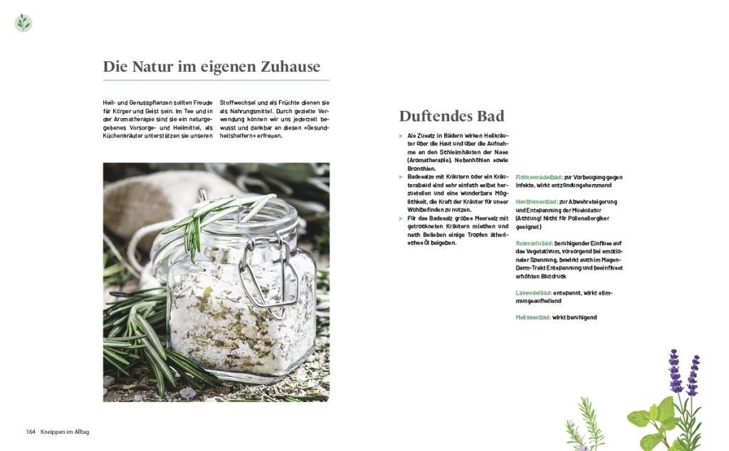Beispielinhalt (Bild) Das große Kneipp-Buch