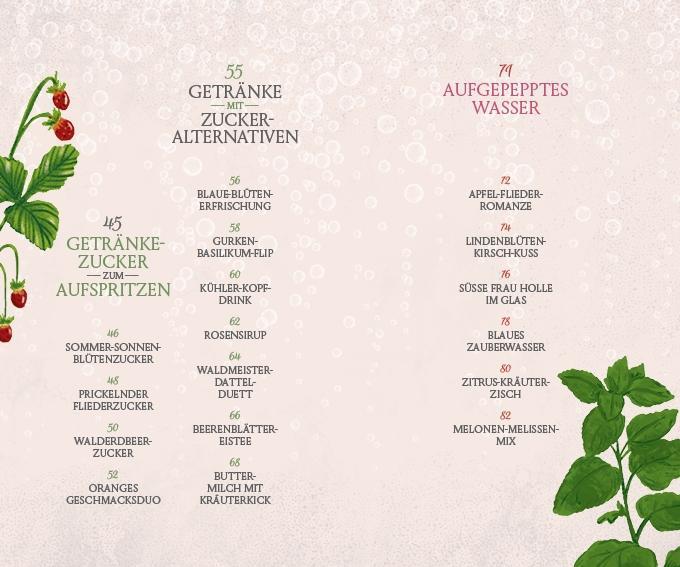 Beispielinhalt (Bild) Fräulein Grüns wilde Getränke aus der Natur