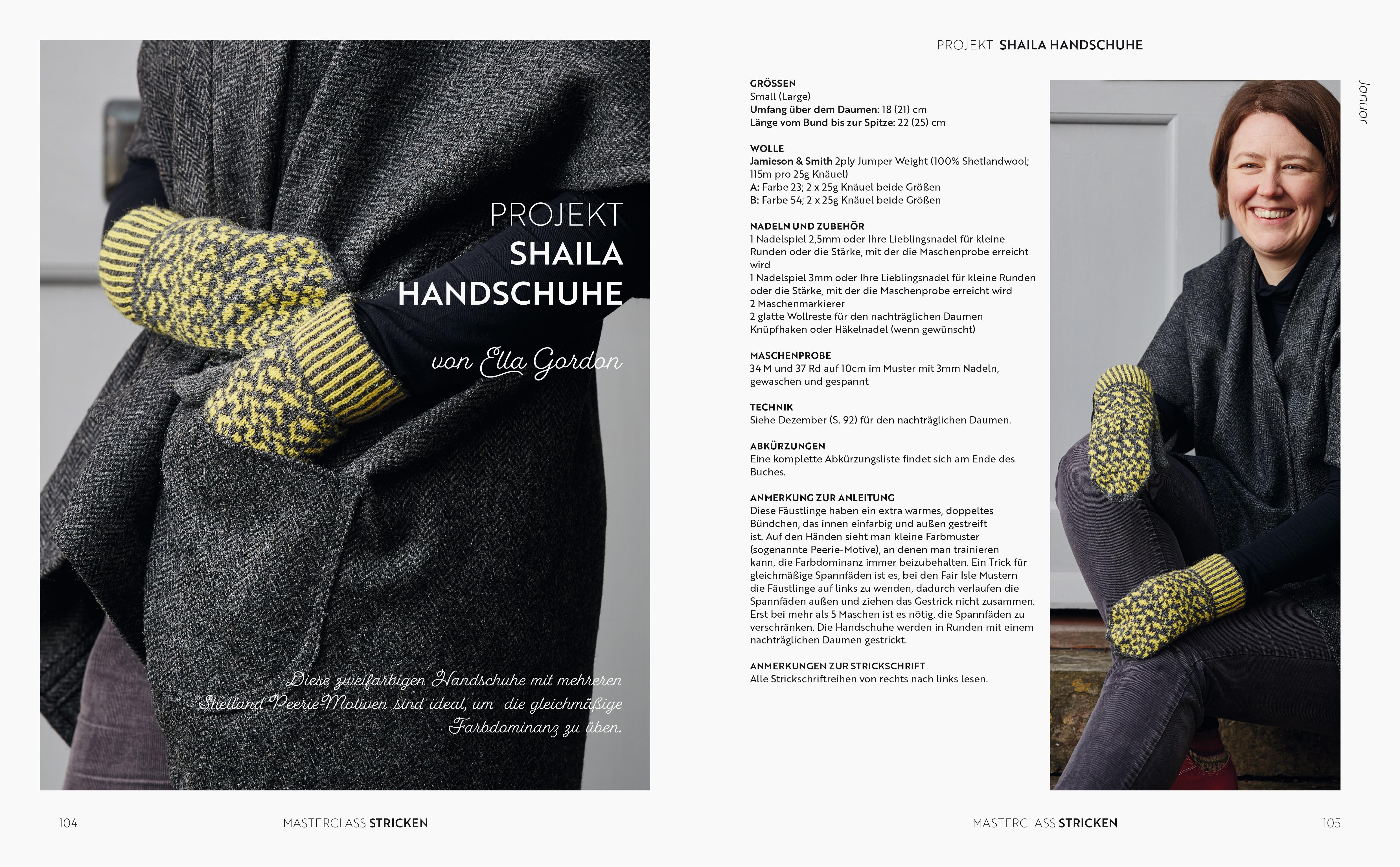 Beispielinhalt (Bild) Masterclass Stricken