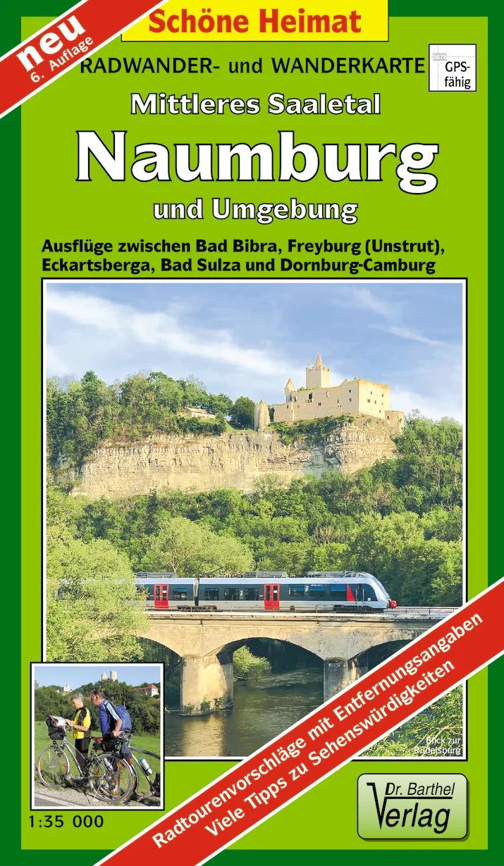 Vorderes Coverbild Radwander- und Wanderkarte Mittleres Saaletal Naumburg und Umgebung 1 : 35 000