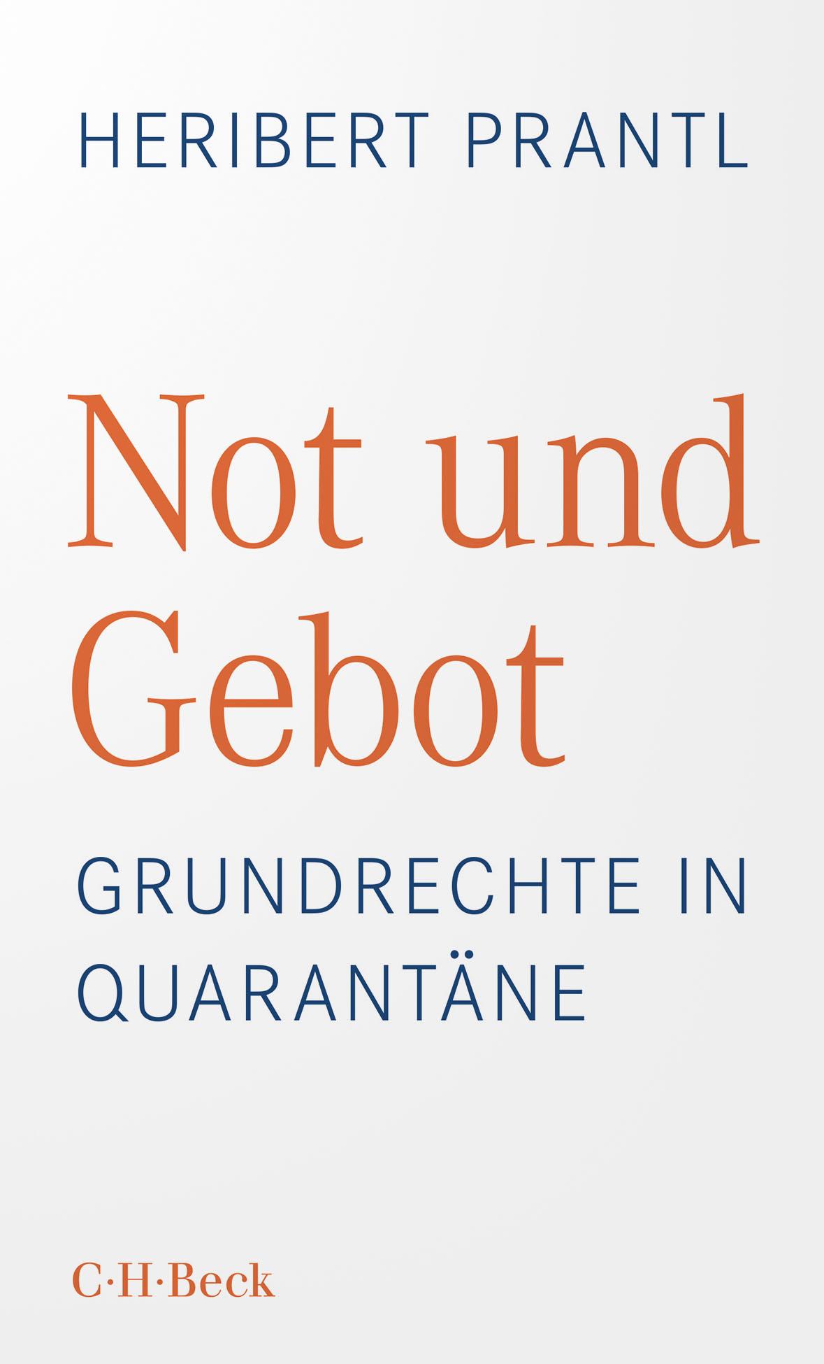 Vorderes Coverbild Not und Gebot