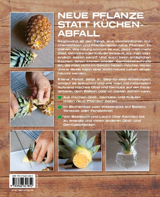 Rückseitencover Regrowing -  Neue Triebe aus Obst- und Gemüseresten