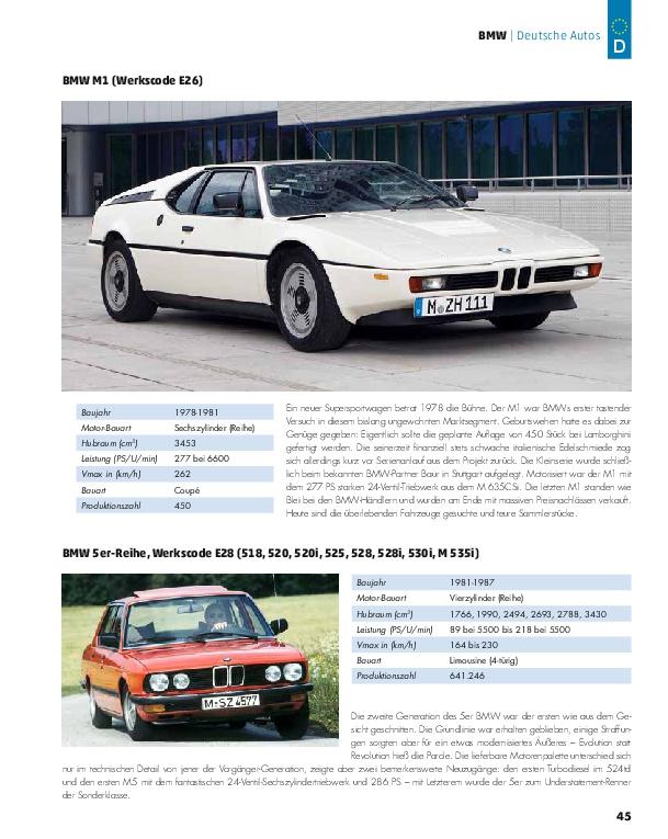 Beispielinhalt (Bild) Deutsche Autos