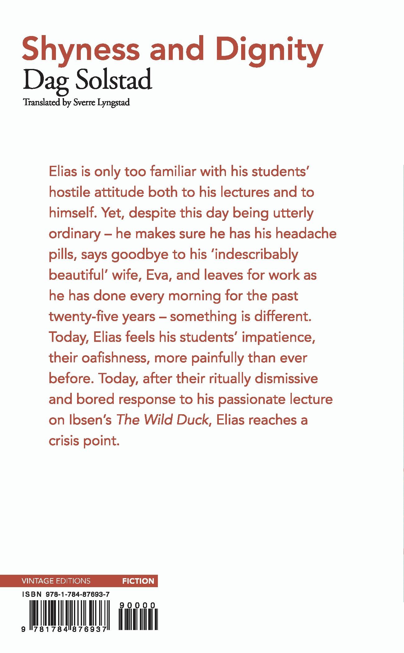 Rückseitencover Shyness and Dignity