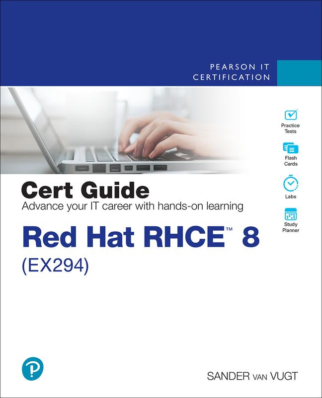 Vorderes Coverbild Red Hat Rhce 8 (Ex294) Cert Guide