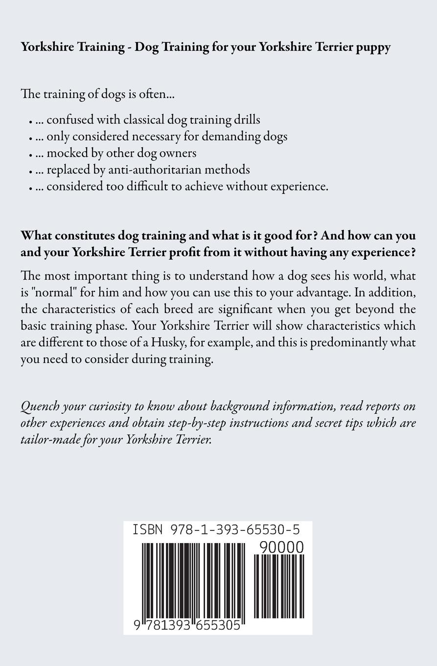Rückseitencover Yorkshire Training - Dog Training for your Yorkshire Terrier puppy