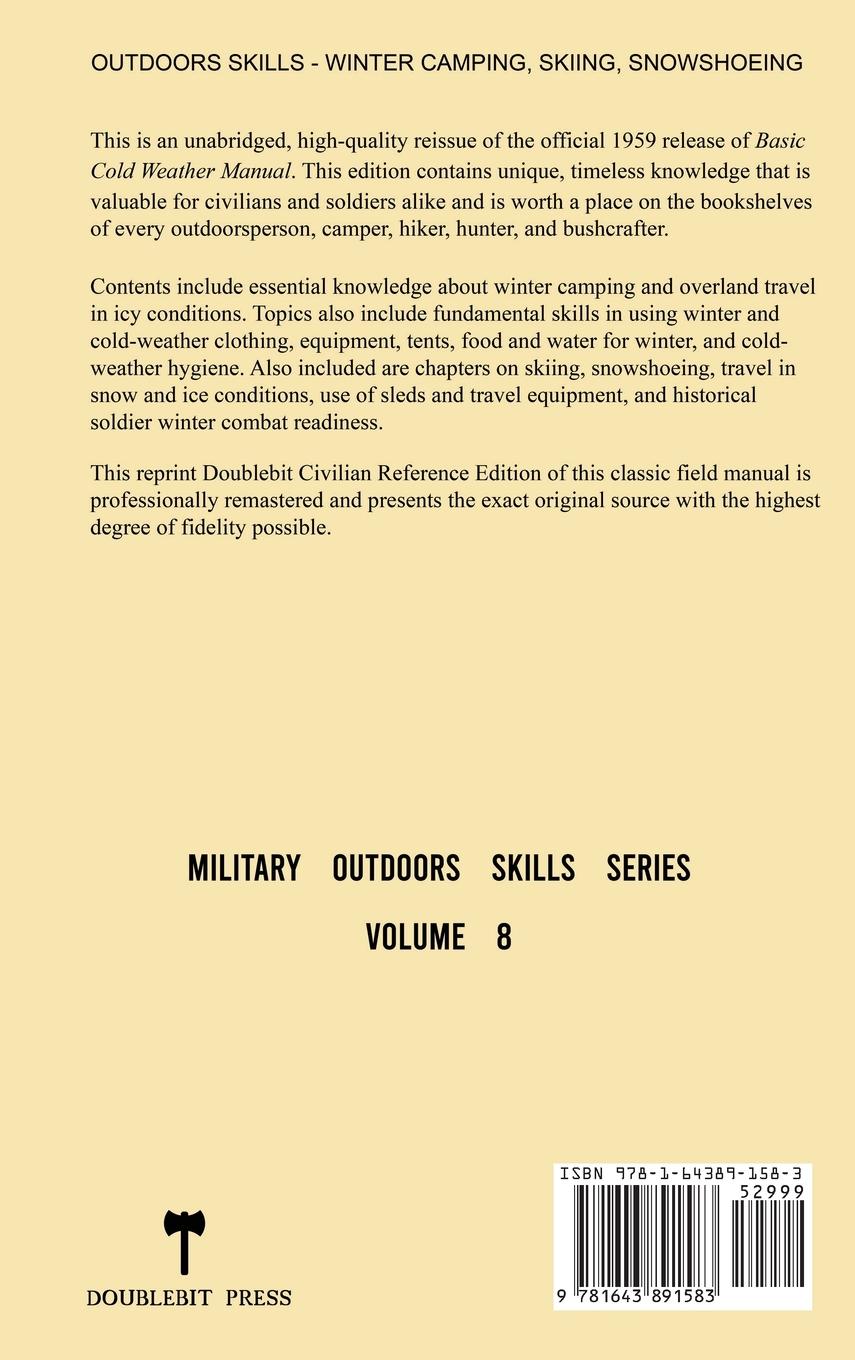 Rückseitencover Basic Cold Weather Manual - FM 31-70 US Army Field Manual (1959 Civilian Reference Edition)