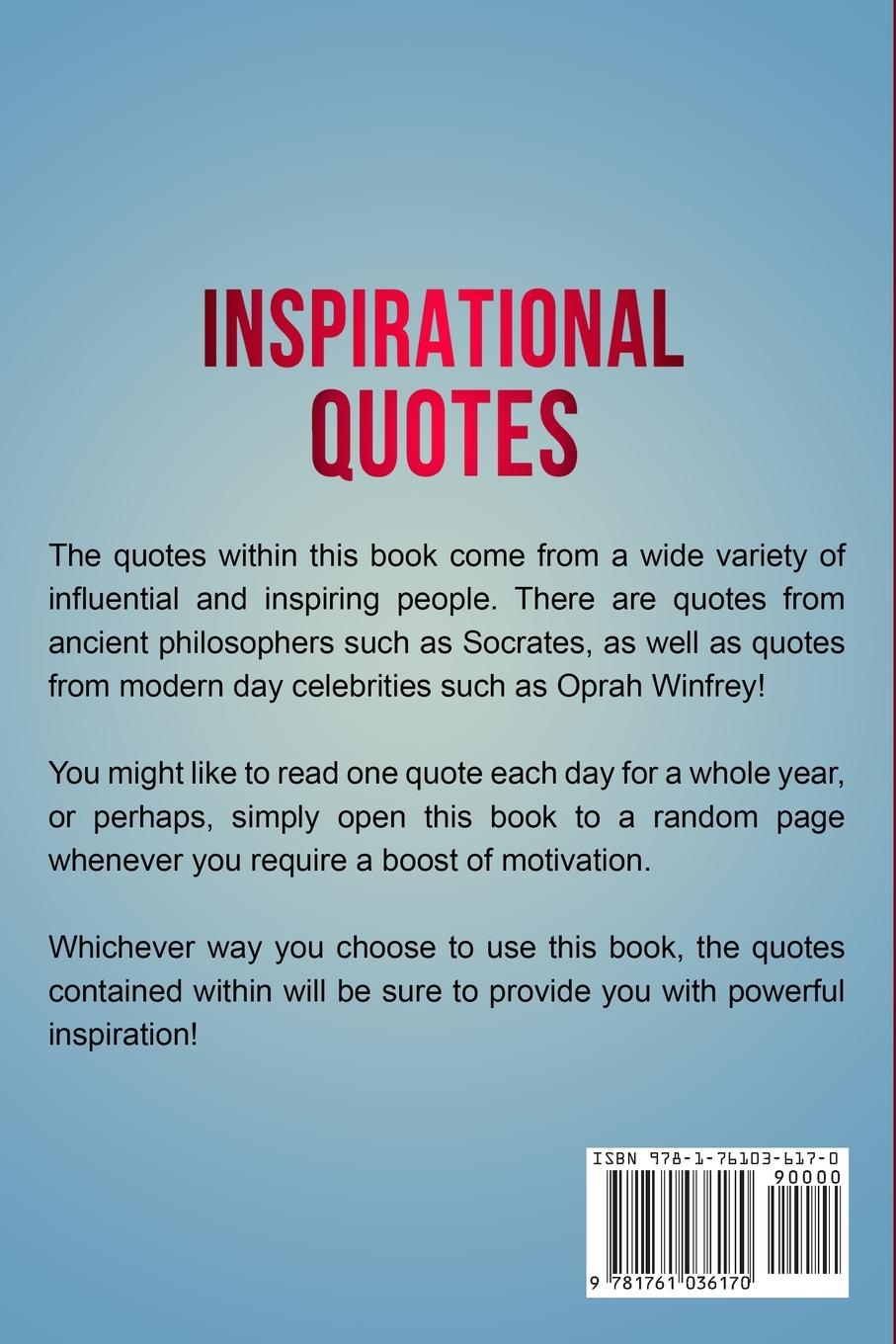 Rückseitencover Inspirational Quotes