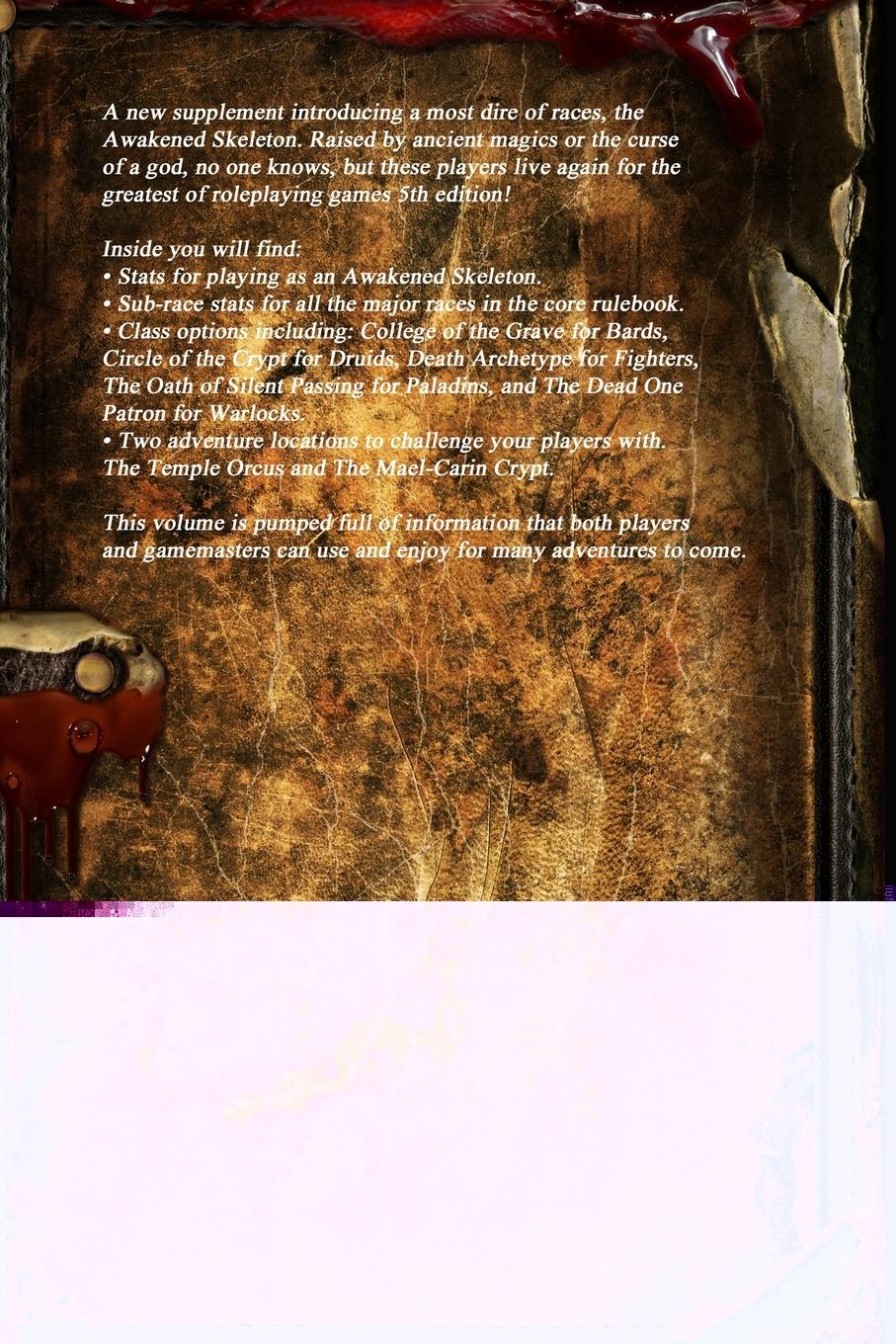 Rückseitencover Awakened Skeleton A Roleplaying Game Supplement