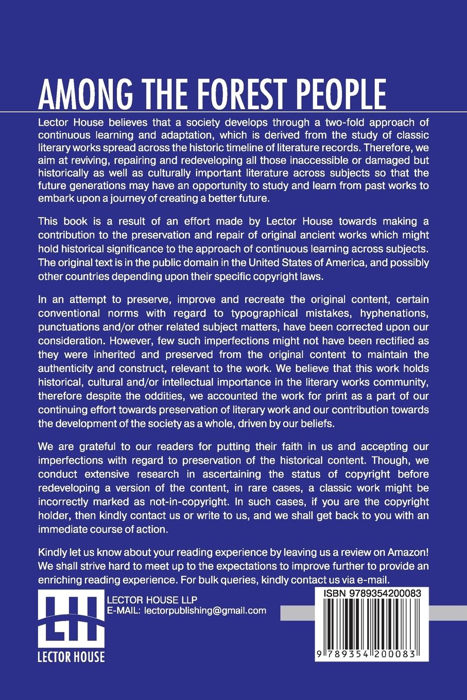 Rückseitencover Among The Forest People