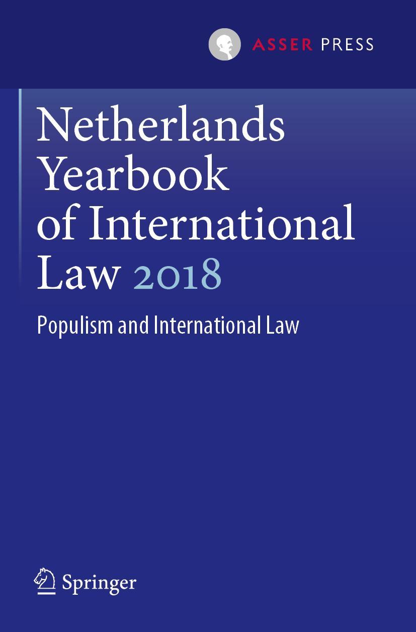 Vorderes Coverbild Netherlands Yearbook of International Law 2018