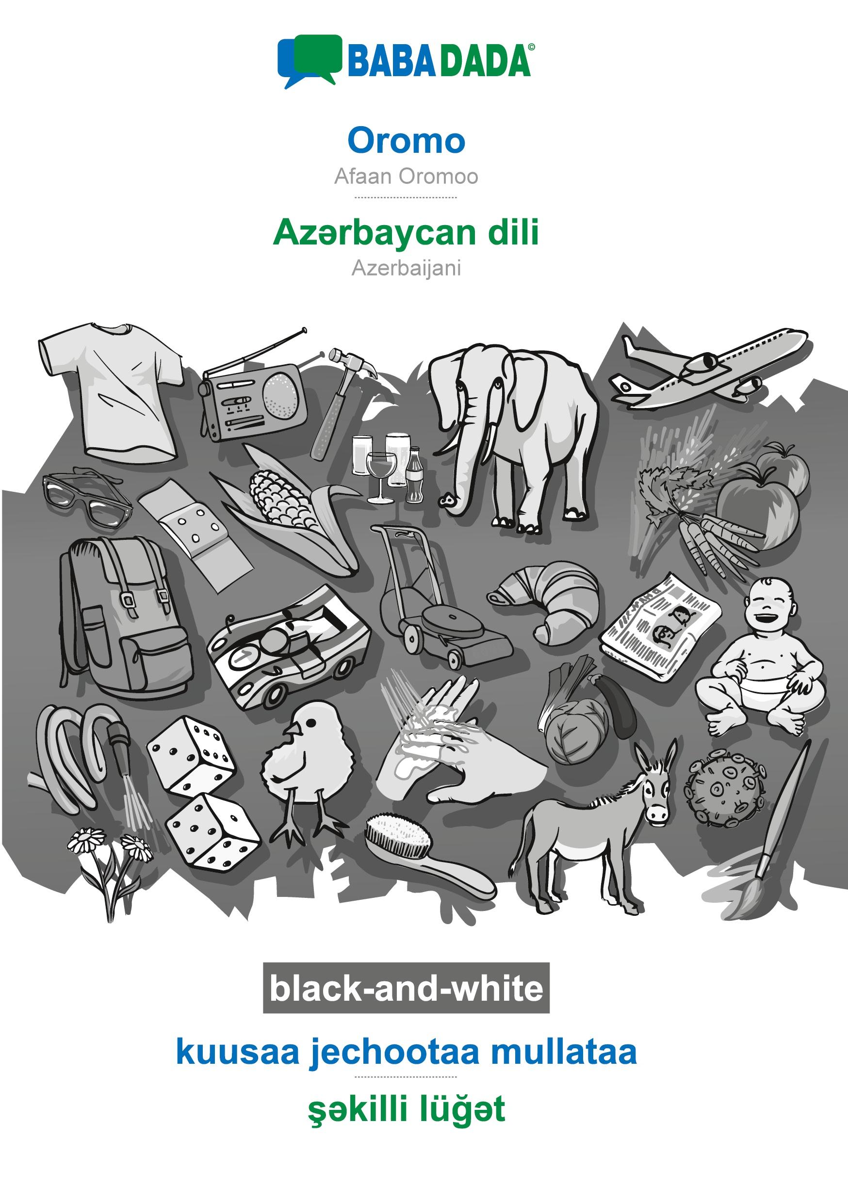 Vorderes Coverbild Oromo - Az¿rbaycan dili, kuusaa jechootaa mullataa, BW
