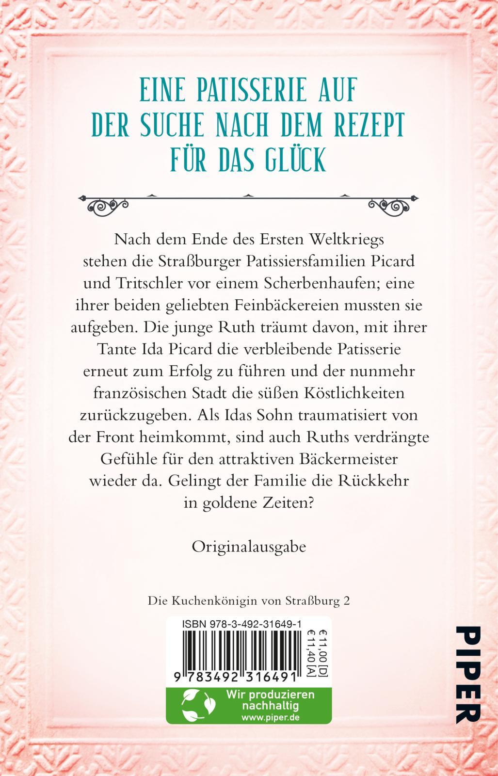 Rückseitencover Die Patisserie am Münsterplatz - Schicksalsjahre