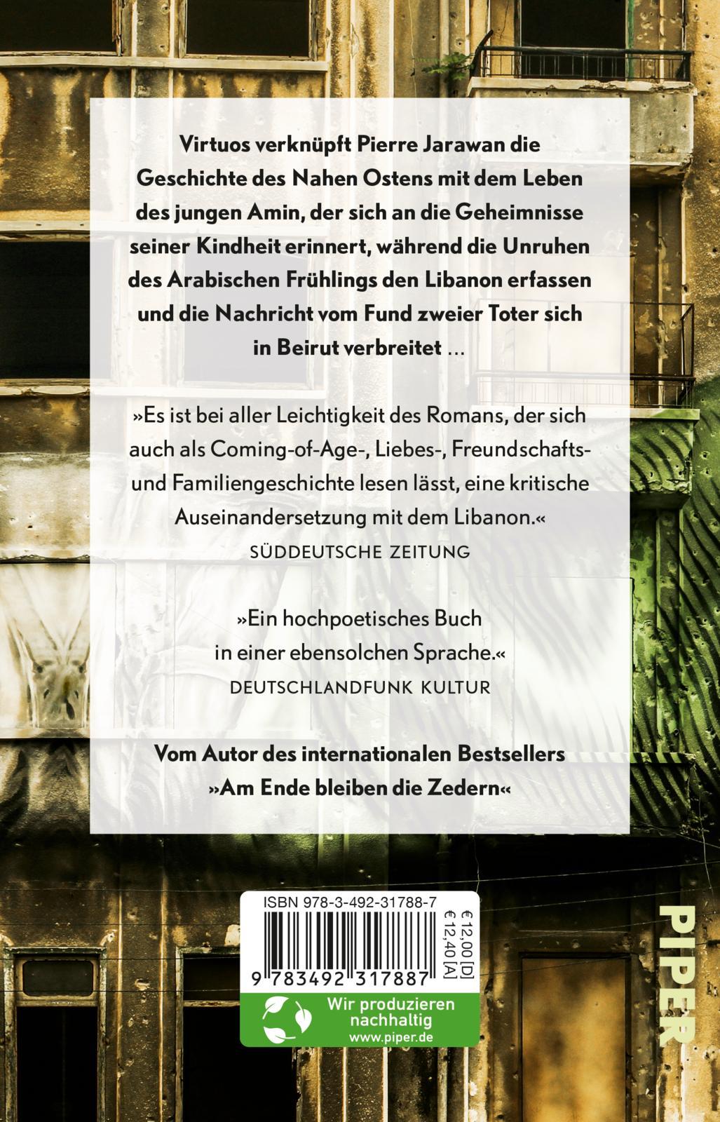 Rückseitencover Ein Lied für die Vermissten