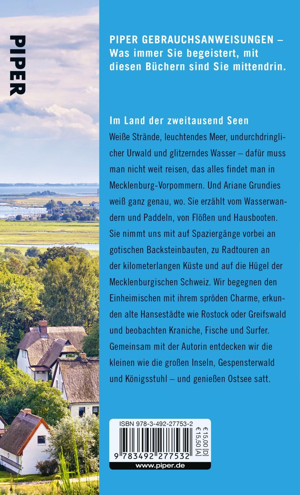 Rückseitencover Gebrauchsanweisung für die Ostsee und Mecklenburg-Vorpommern