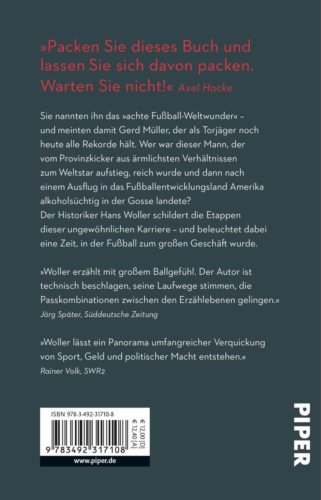Rückseitencover Gerd Müller: oder Wie das große Geld in den Fußball kam
