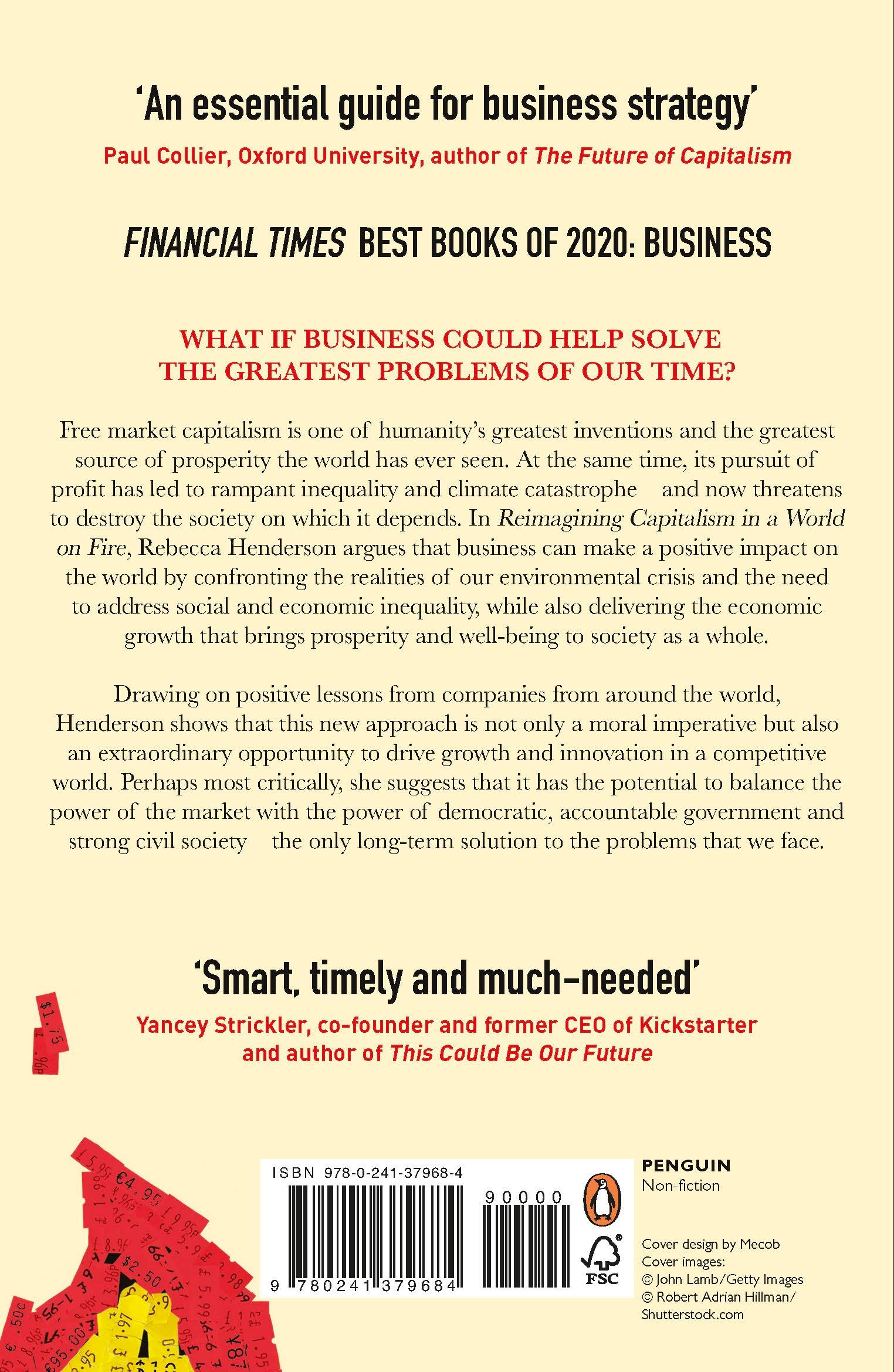 Rückseitencover Reimagining Capitalism in a World on Fire