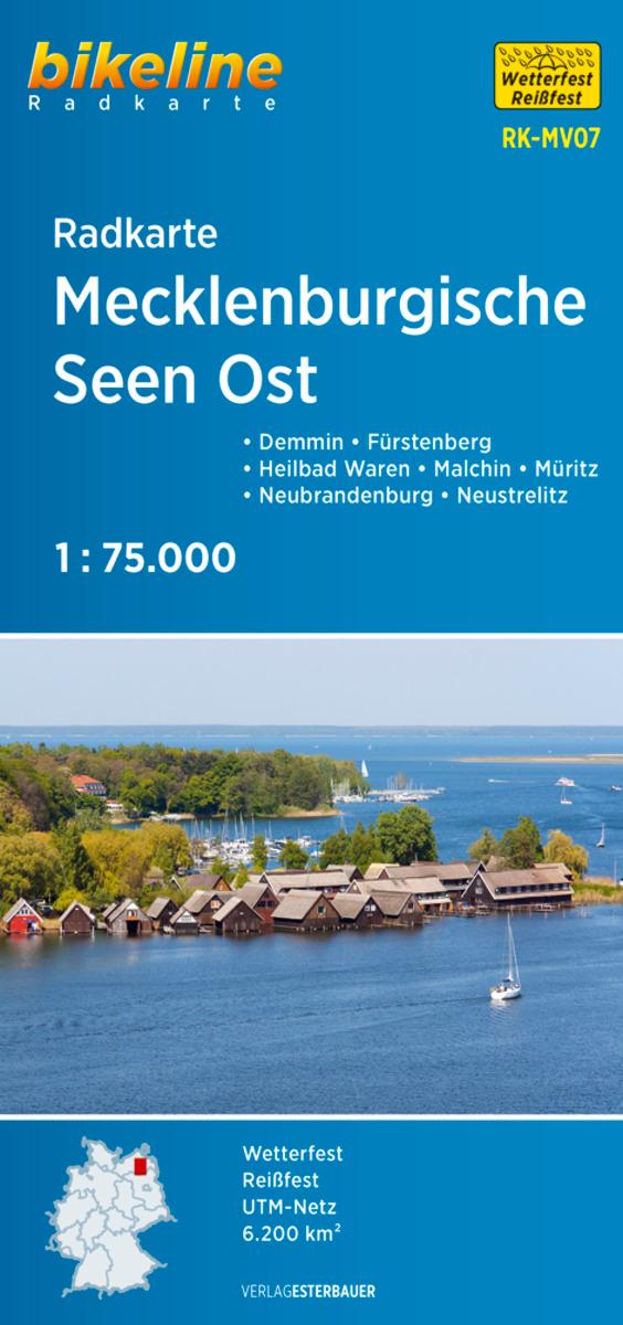 Vorderes Coverbild Radkarte Mecklenburgische Seen Ost 1:75.000 (RK-MV07)