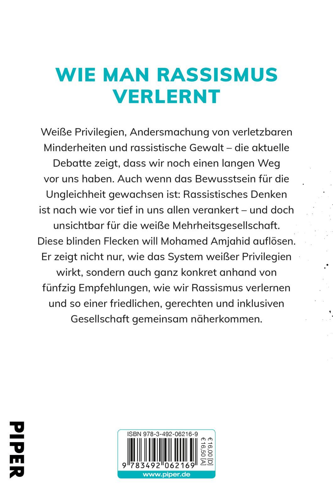Rückseitencover Der weiße Fleck