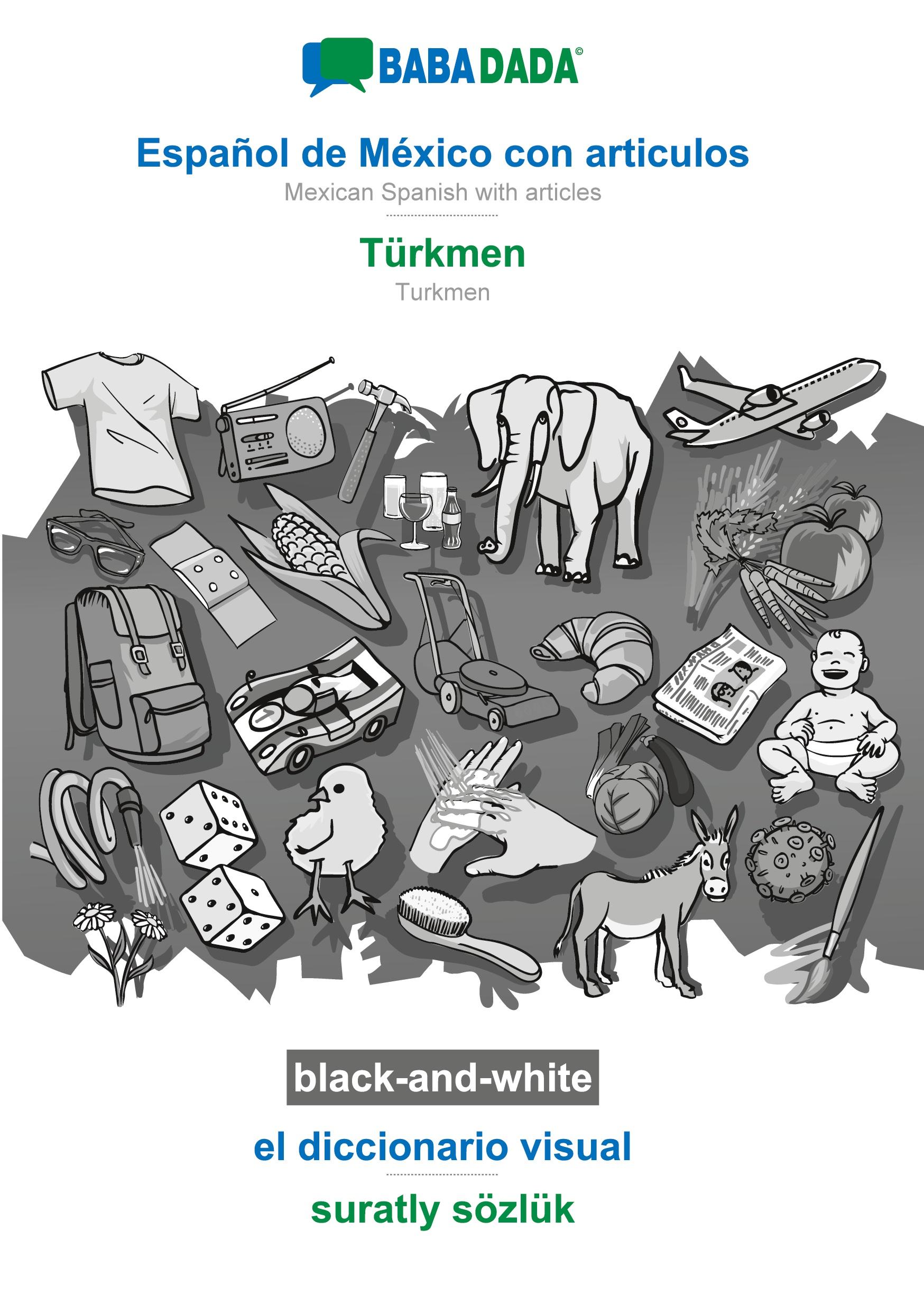 Vorderes Coverbild Español de México con articulos - Türkmen, el diccionario visual, BW