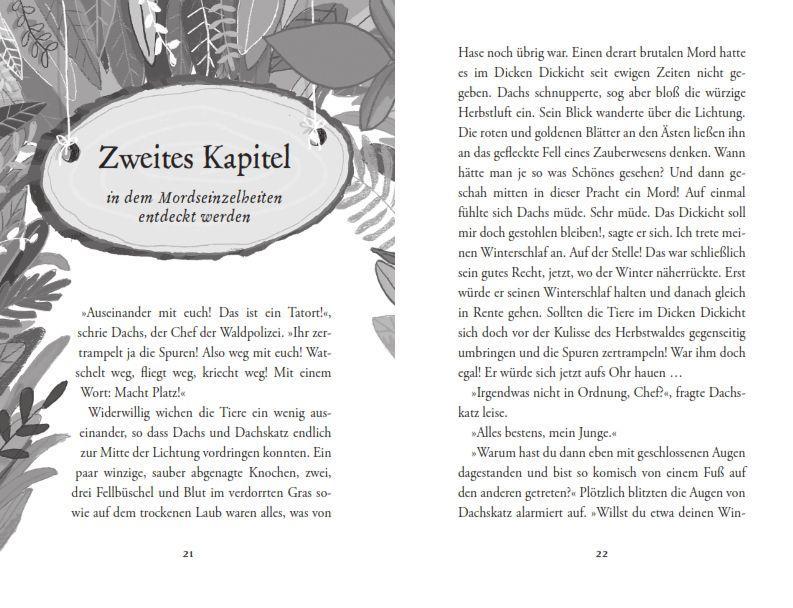 Beispielinhalt (Bild) Dachs im Dickicht - Hasenhunger