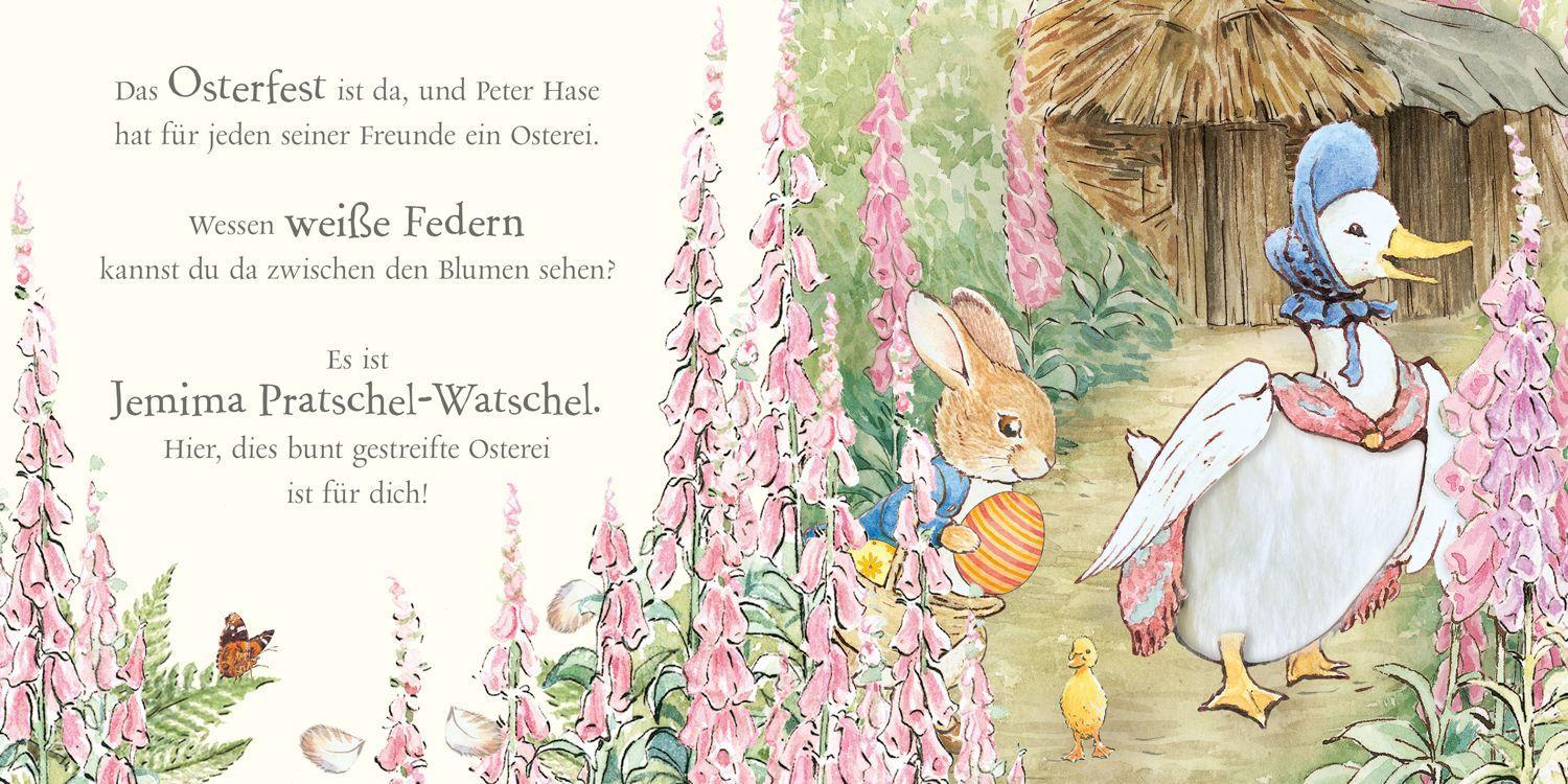 Beispielinhalt (Bild) Frohe Ostern, Peter Hase