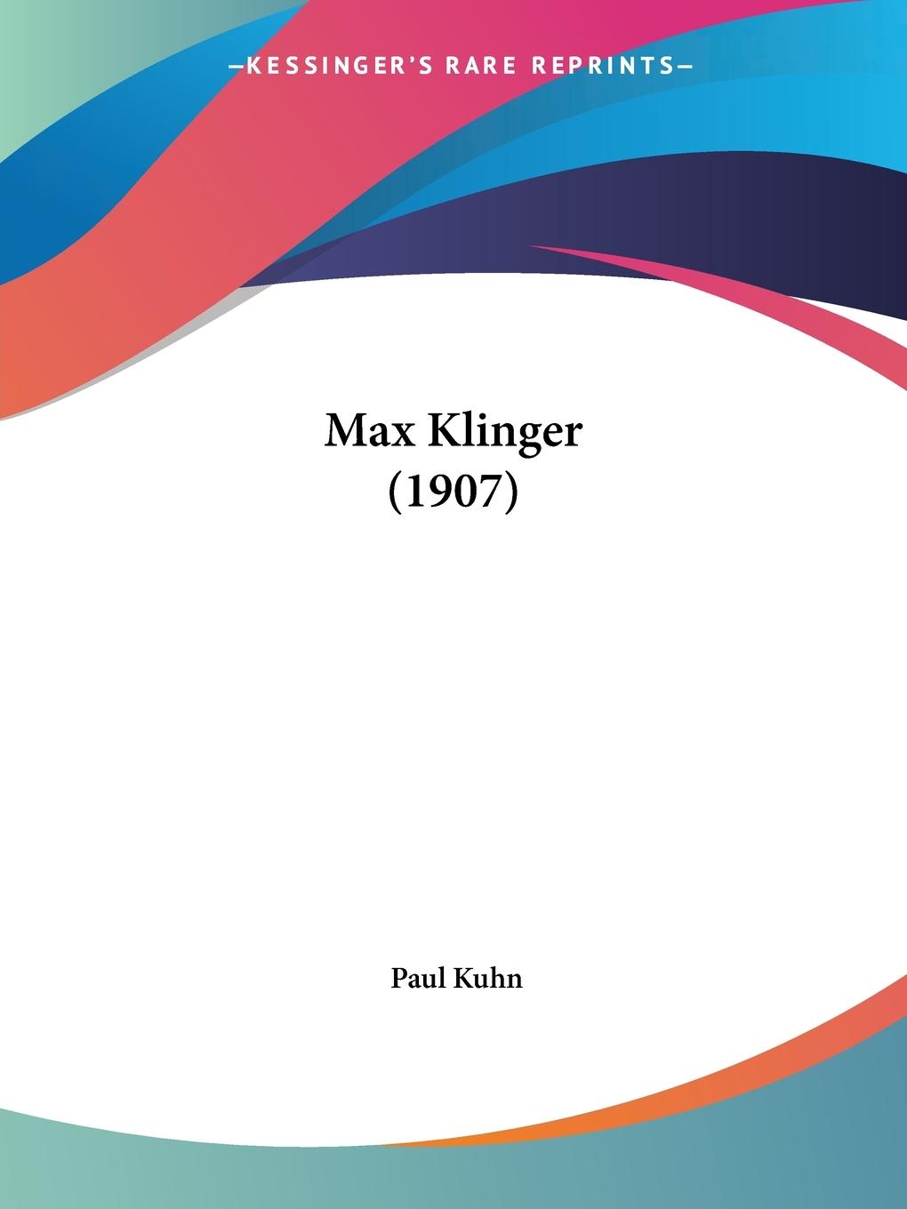 Vorderes Coverbild Max Klinger (1907)