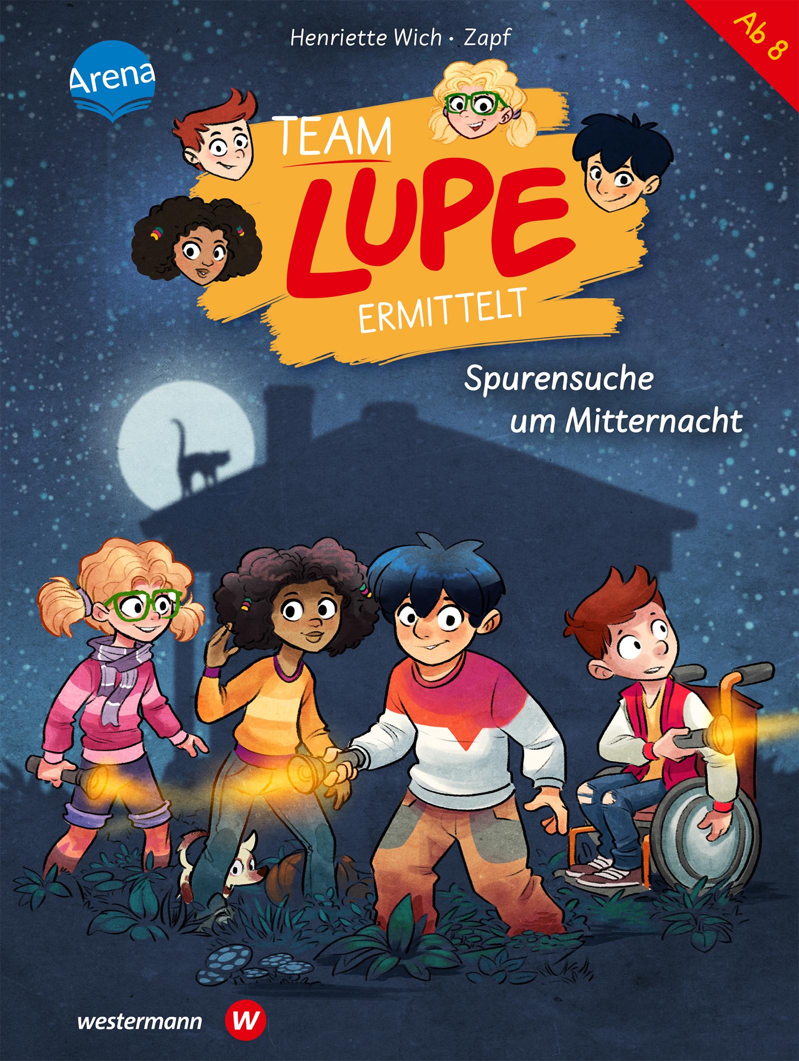 Vorderes Coverbild TEAM LUPE ermittelt (2). Spurensuche um Mitternacht