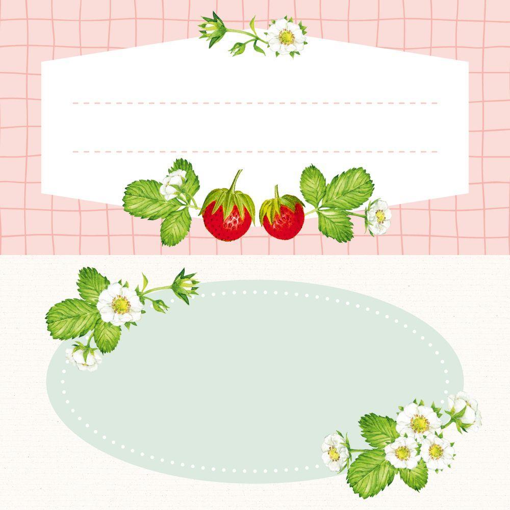 Beispielinhalt (Bild) Küchen-Etiketten (Rote Beeren, Hölker Küchenpapeterie)
