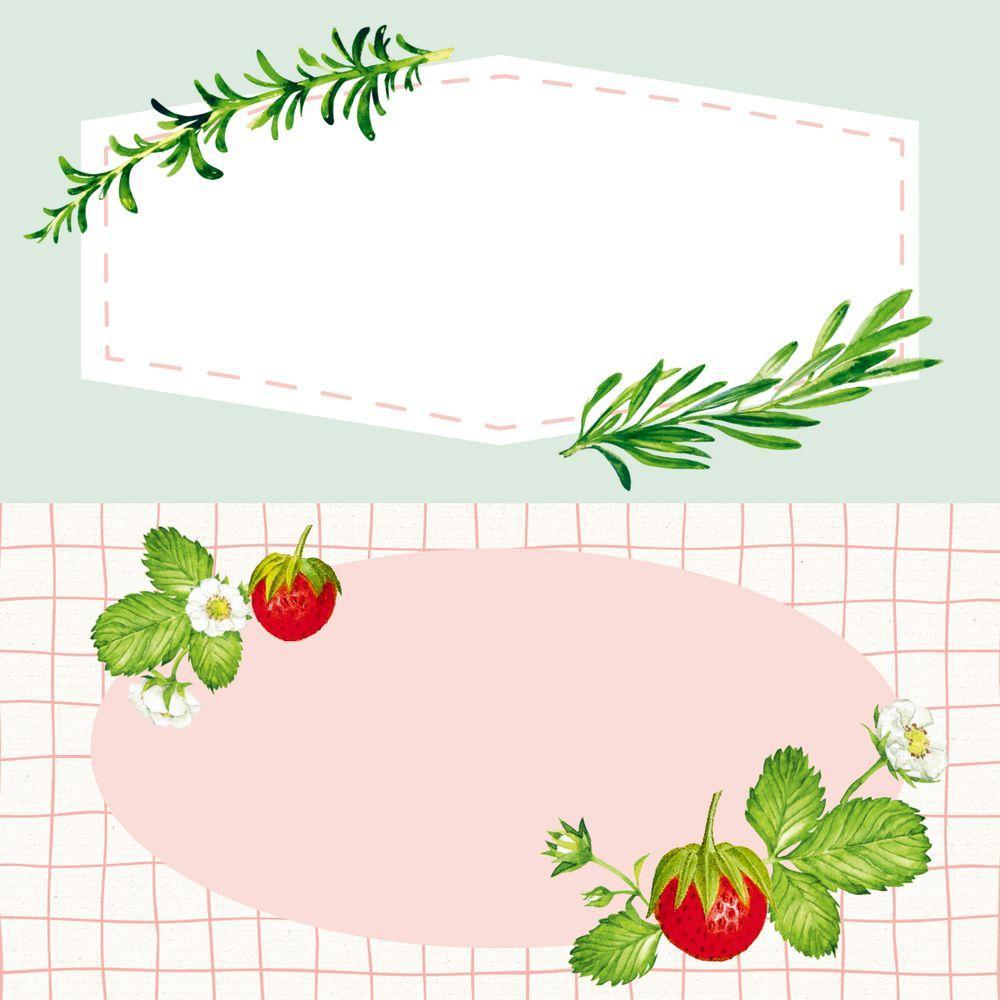 Beispielinhalt (Bild) Küchen-Etiketten (Rote Beeren, Hölker Küchenpapeterie)