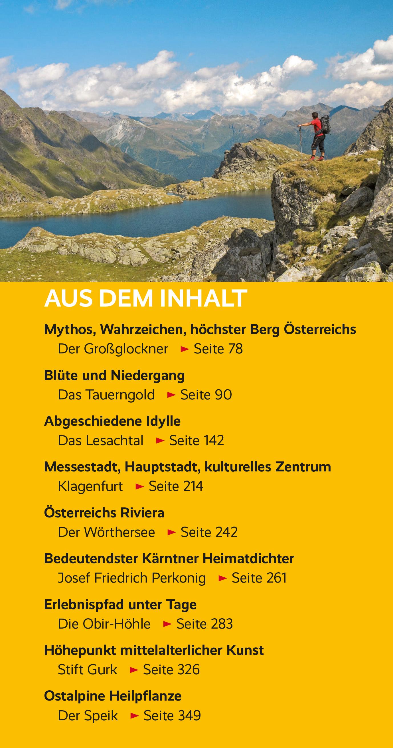 Beispielinhalt (Bild) TRESCHER Reiseführer Kärnten