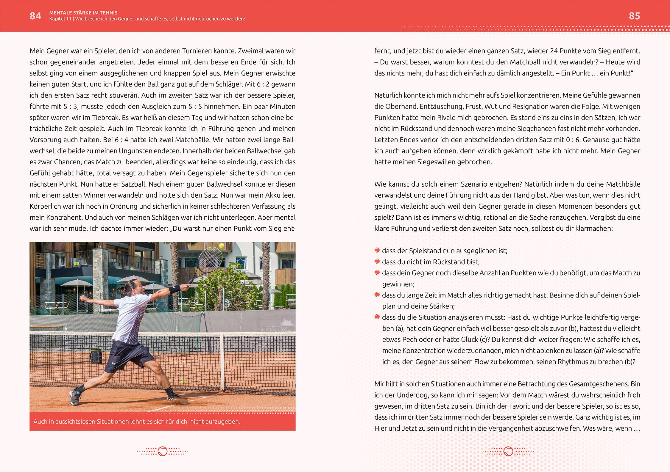 Beispielinhalt (Bild) Mentale Stärke im Tennis