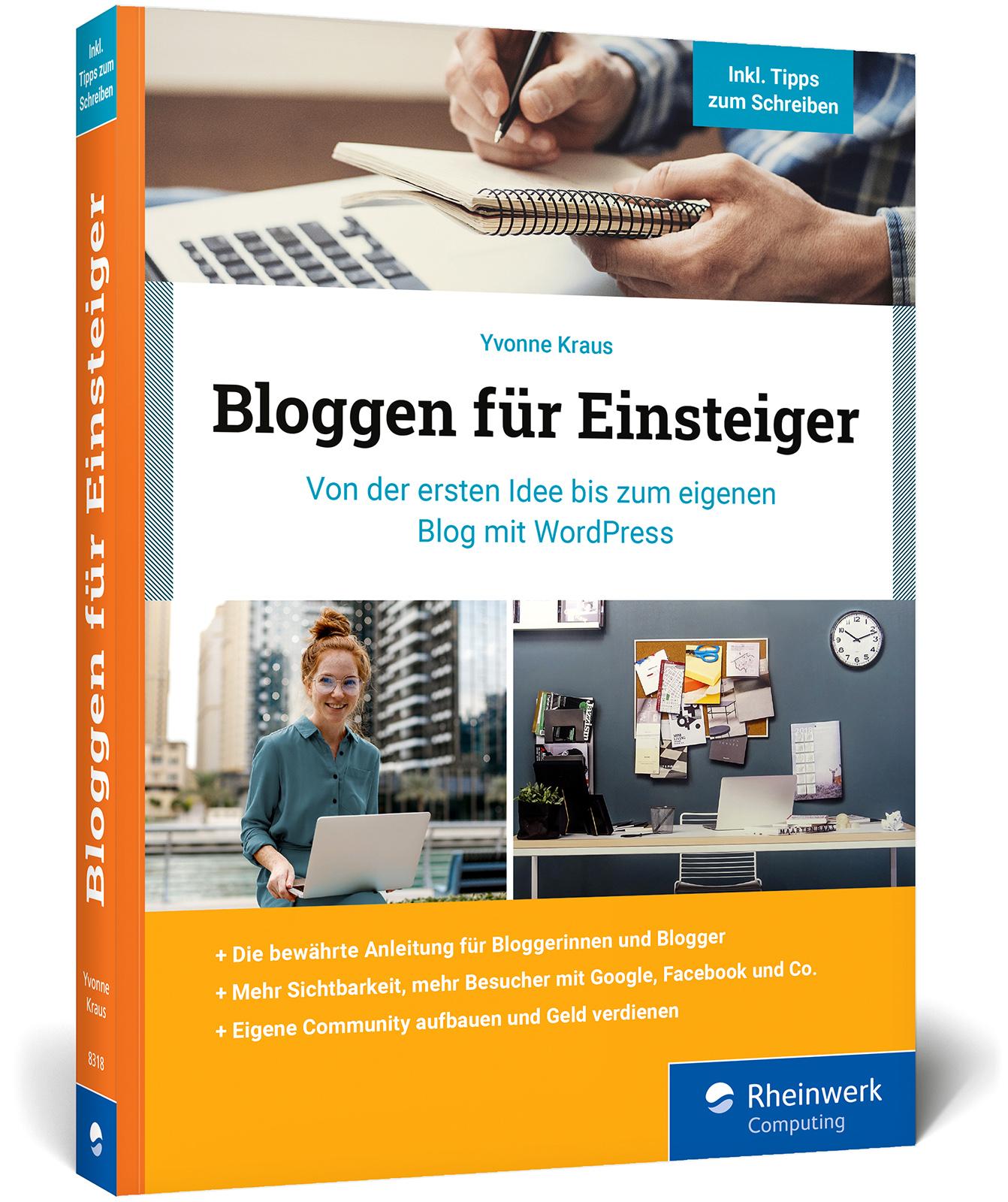 Vorderes Coverbild Bloggen für Einsteiger