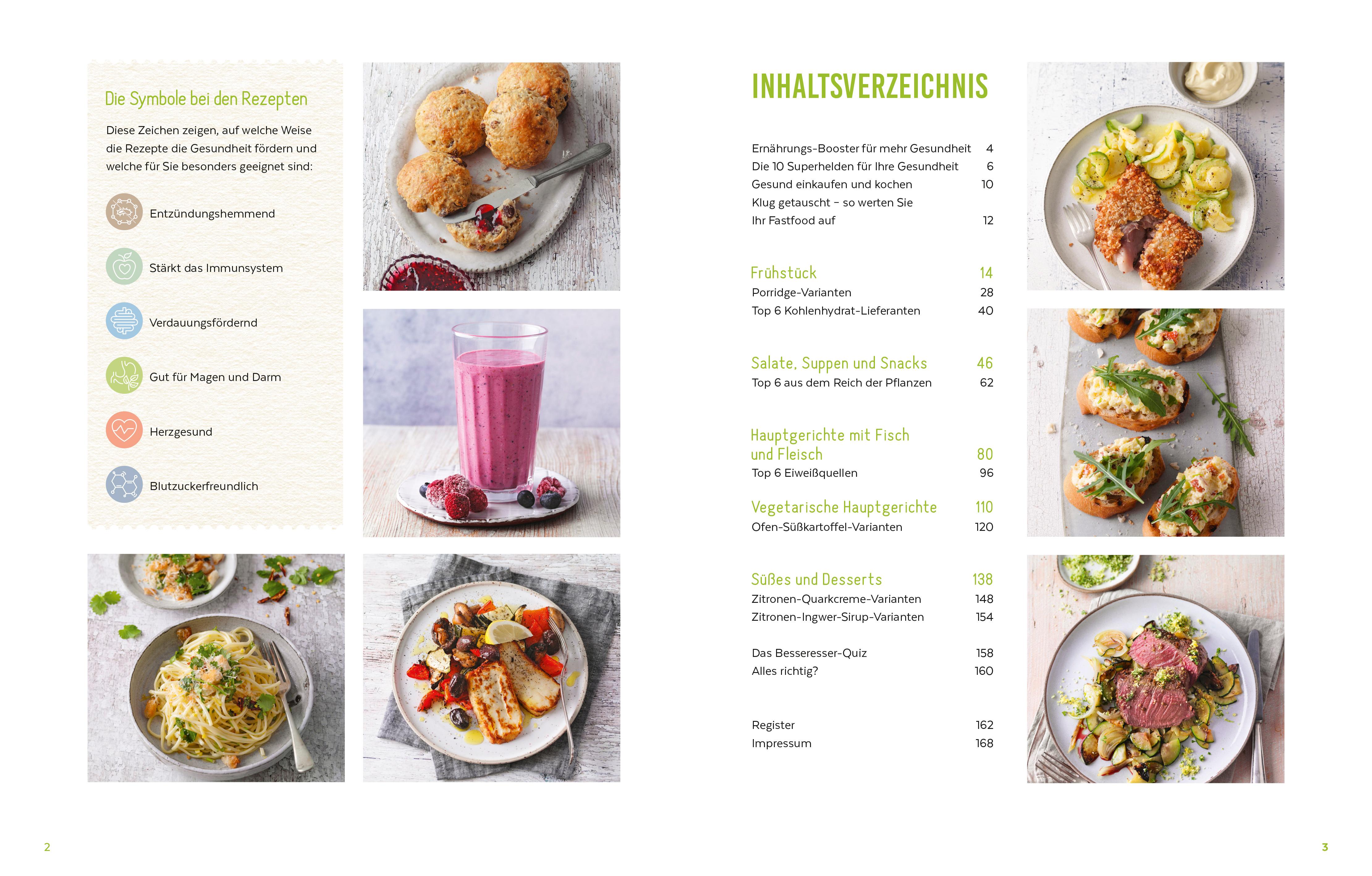 Beispielinhalt (Bild) Heilen mit Lebensmitteln - Das Kochbuch