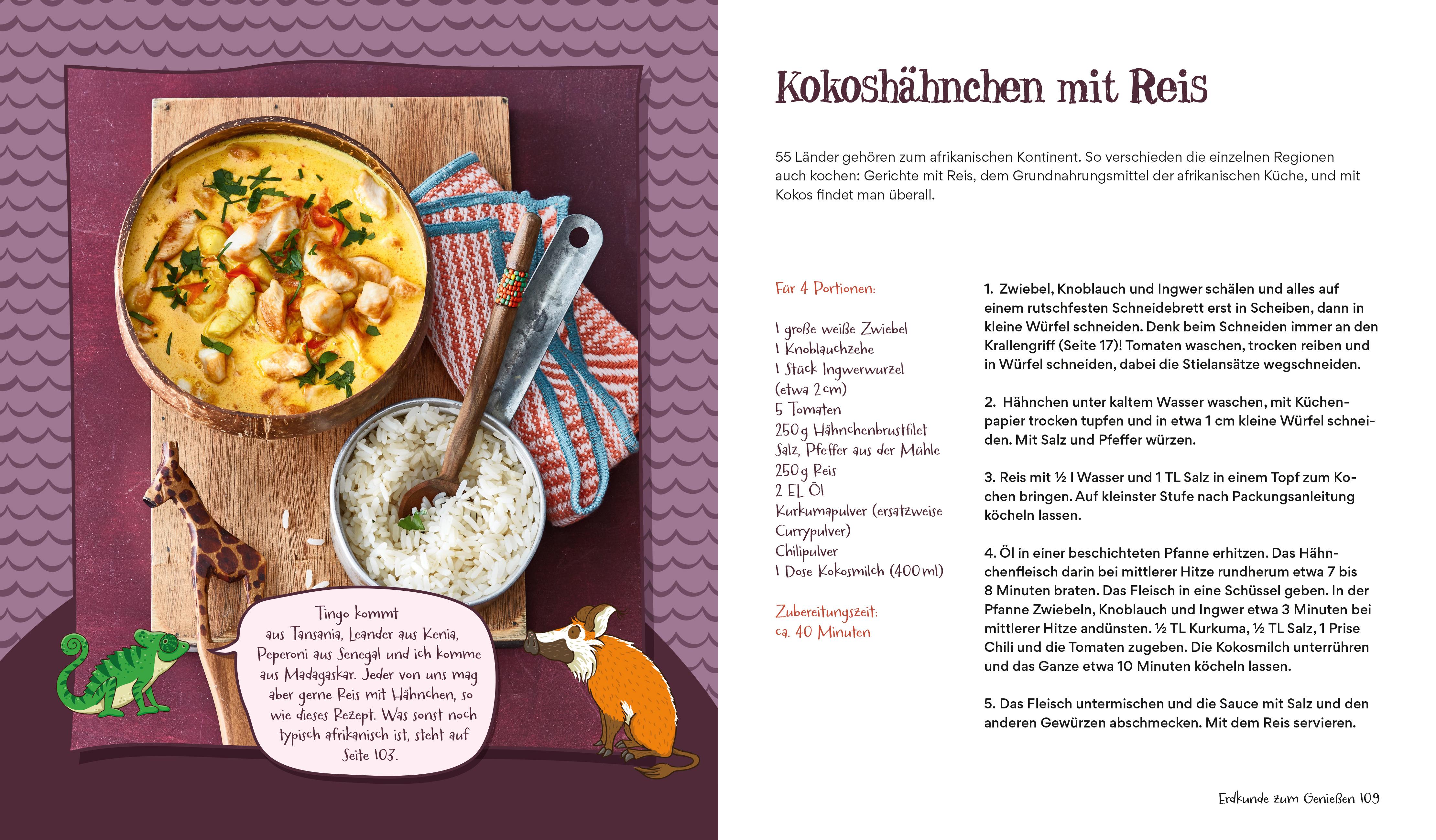 Beispielinhalt (Bild) Die Schule der magischen Tiere - Das Kochbuch