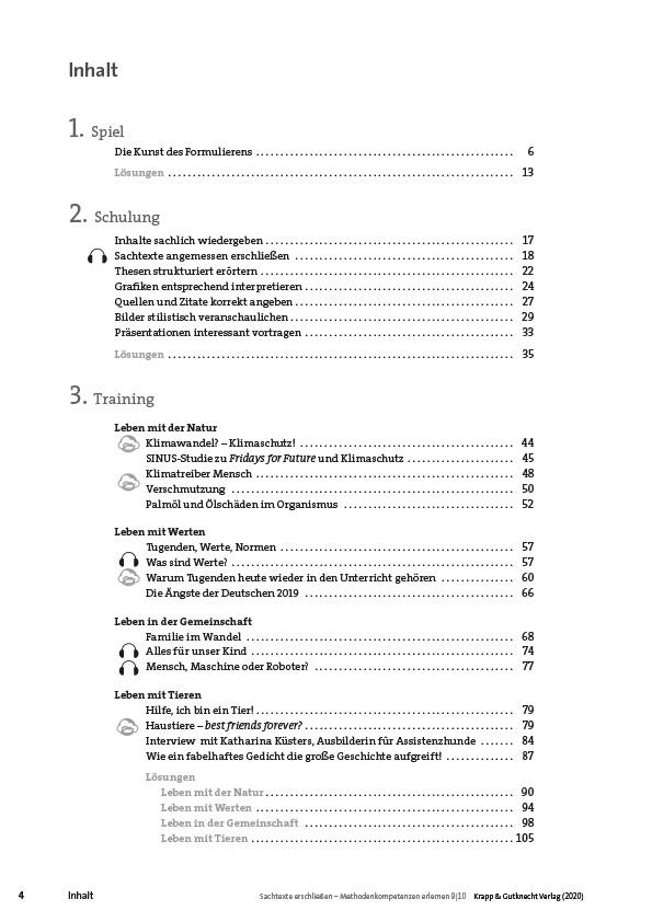 Beispielinhalt (Bild) Sachtexte erschließen - Methodenkompetenz erlernen Klasse 9 und 10