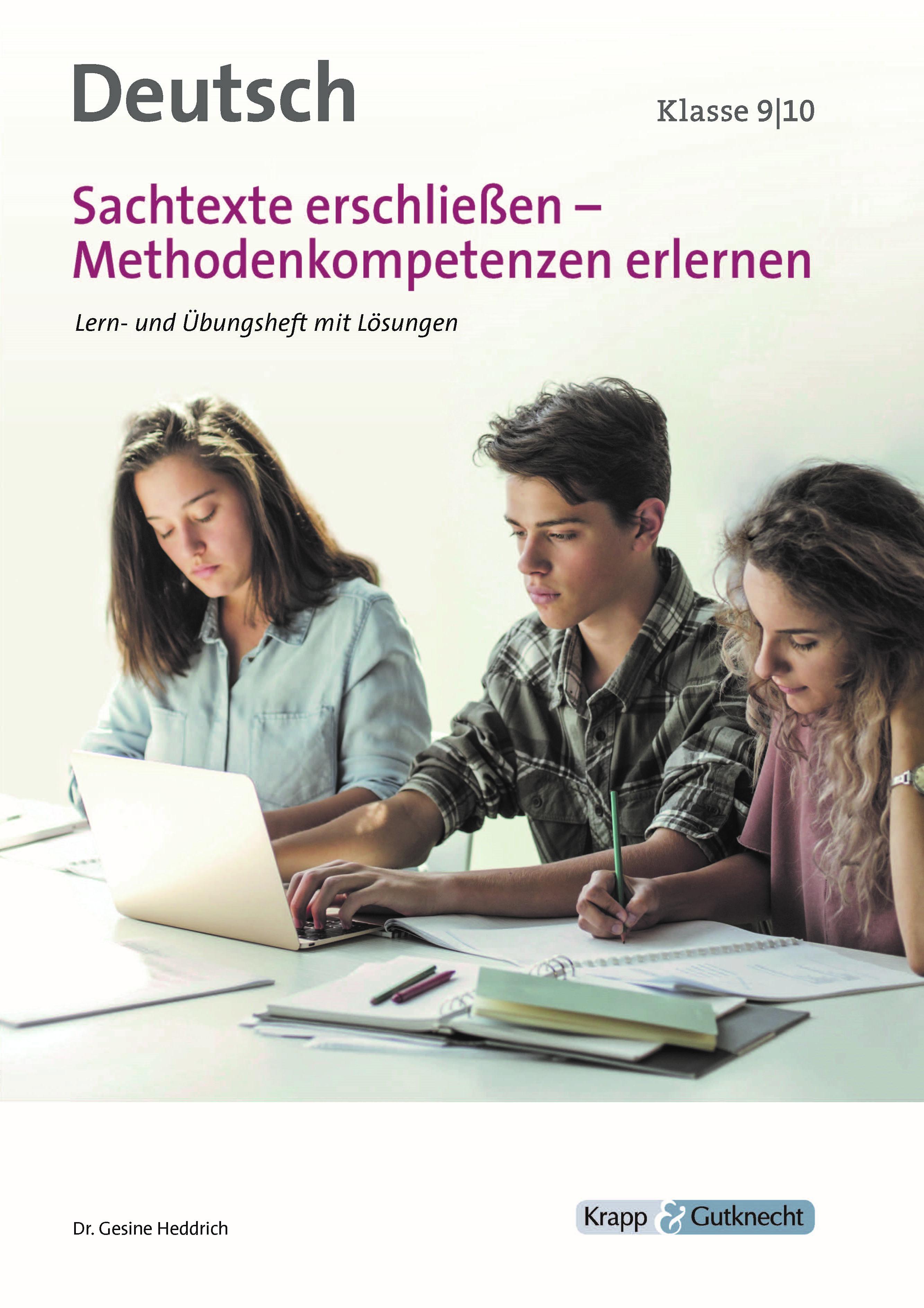 Vorderes Coverbild Sachtexte erschließen - Methodenkompetenz erlernen Klasse 9 und 10