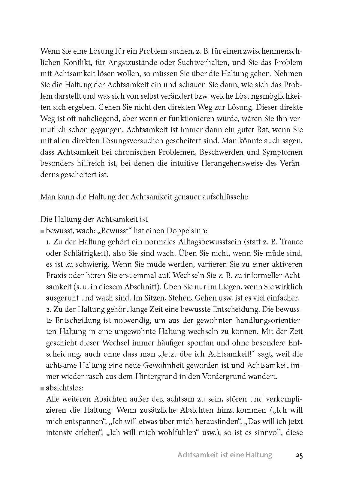 Beispielinhalt (Bild) Die Kunst da zu sein