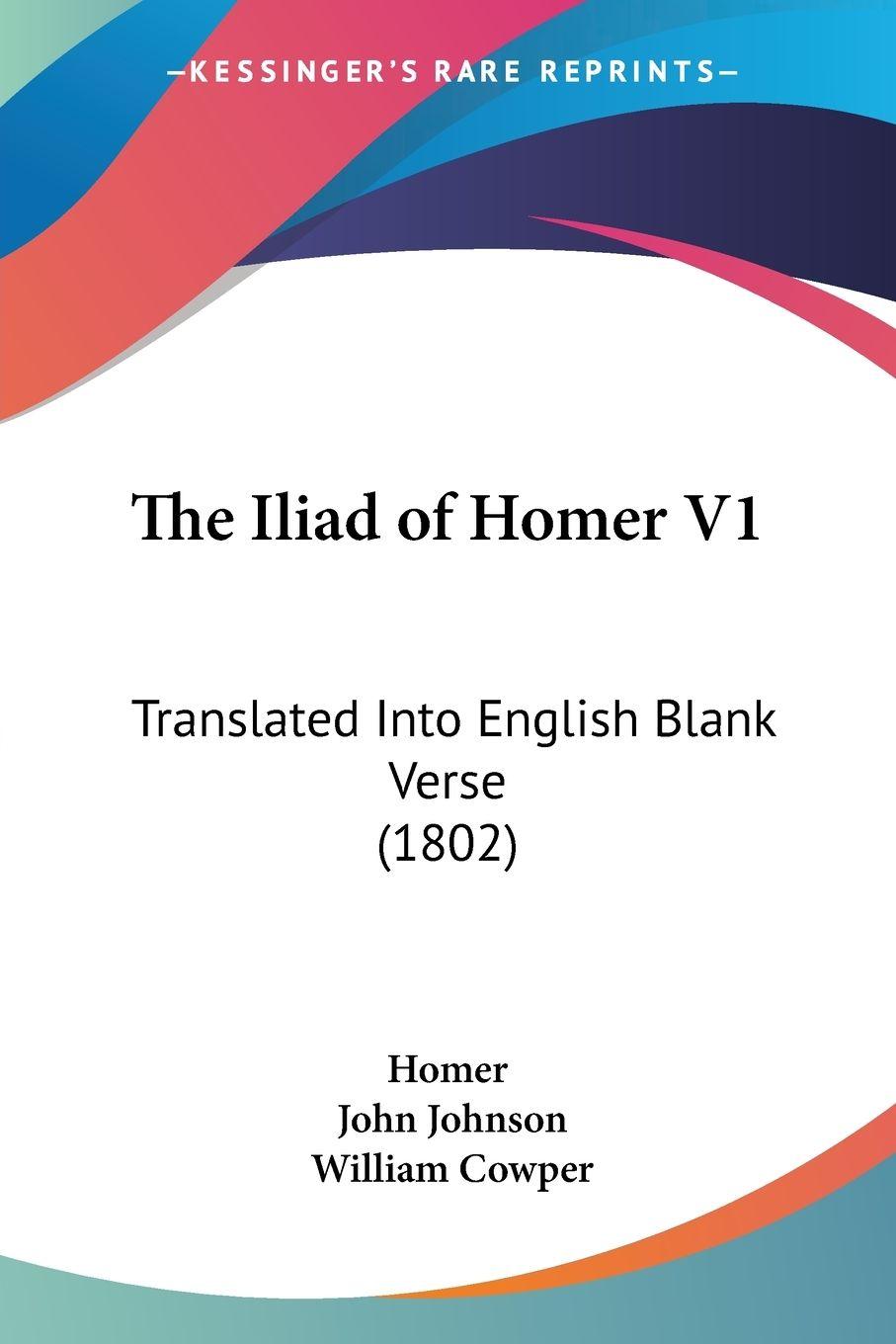 Vorderes Coverbild The Iliad of Homer V1