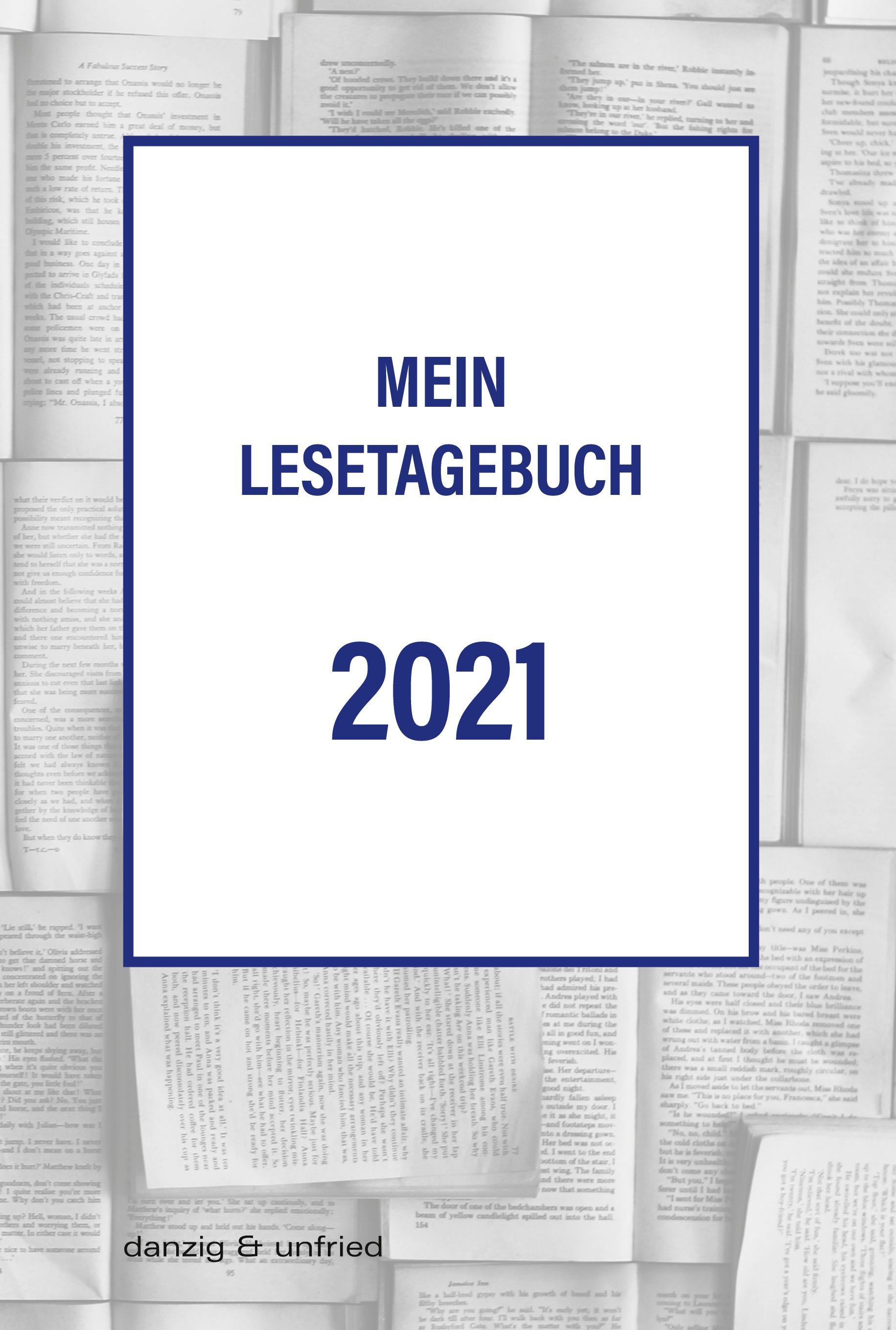 Vorderes Coverbild Mein Lesetagebuch 2021