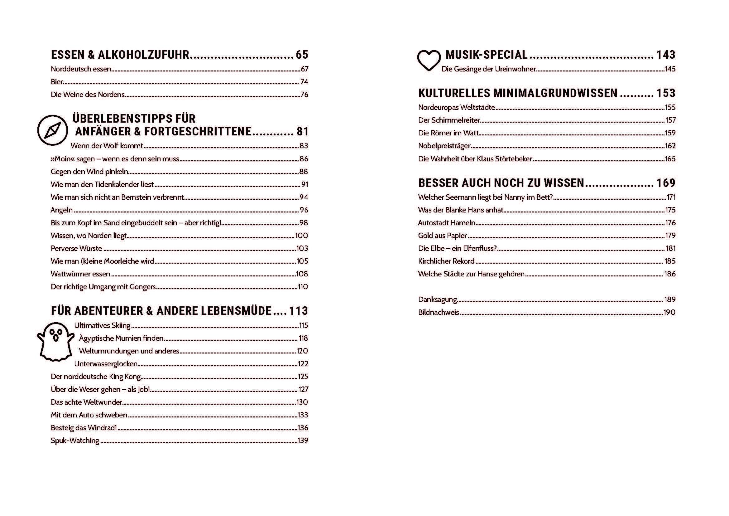 Beispielinhalt (Bild) Survival Guide Norddeutschland