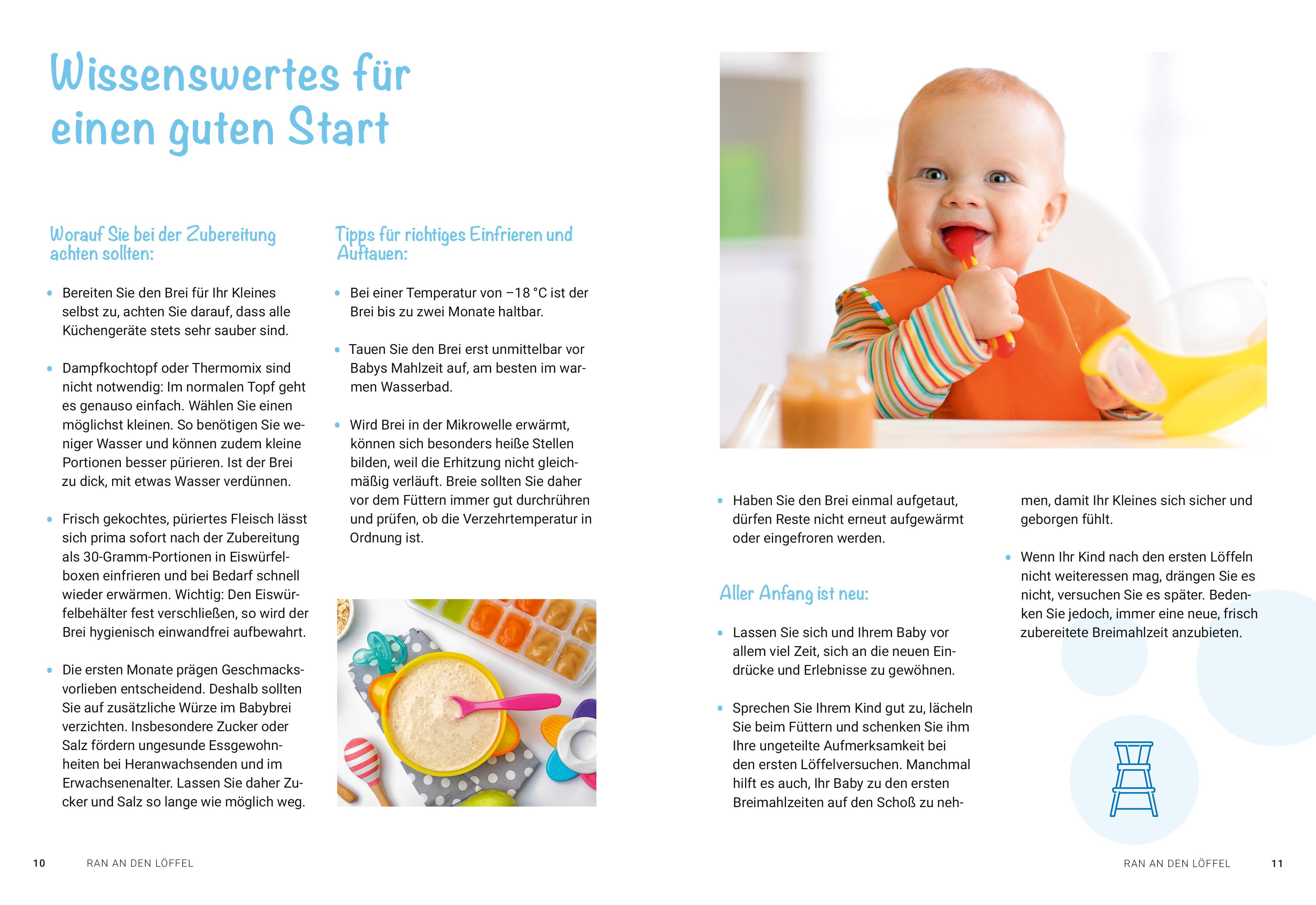 Beispielinhalt (Bild) Baby und Familie: Babys erster Brei
