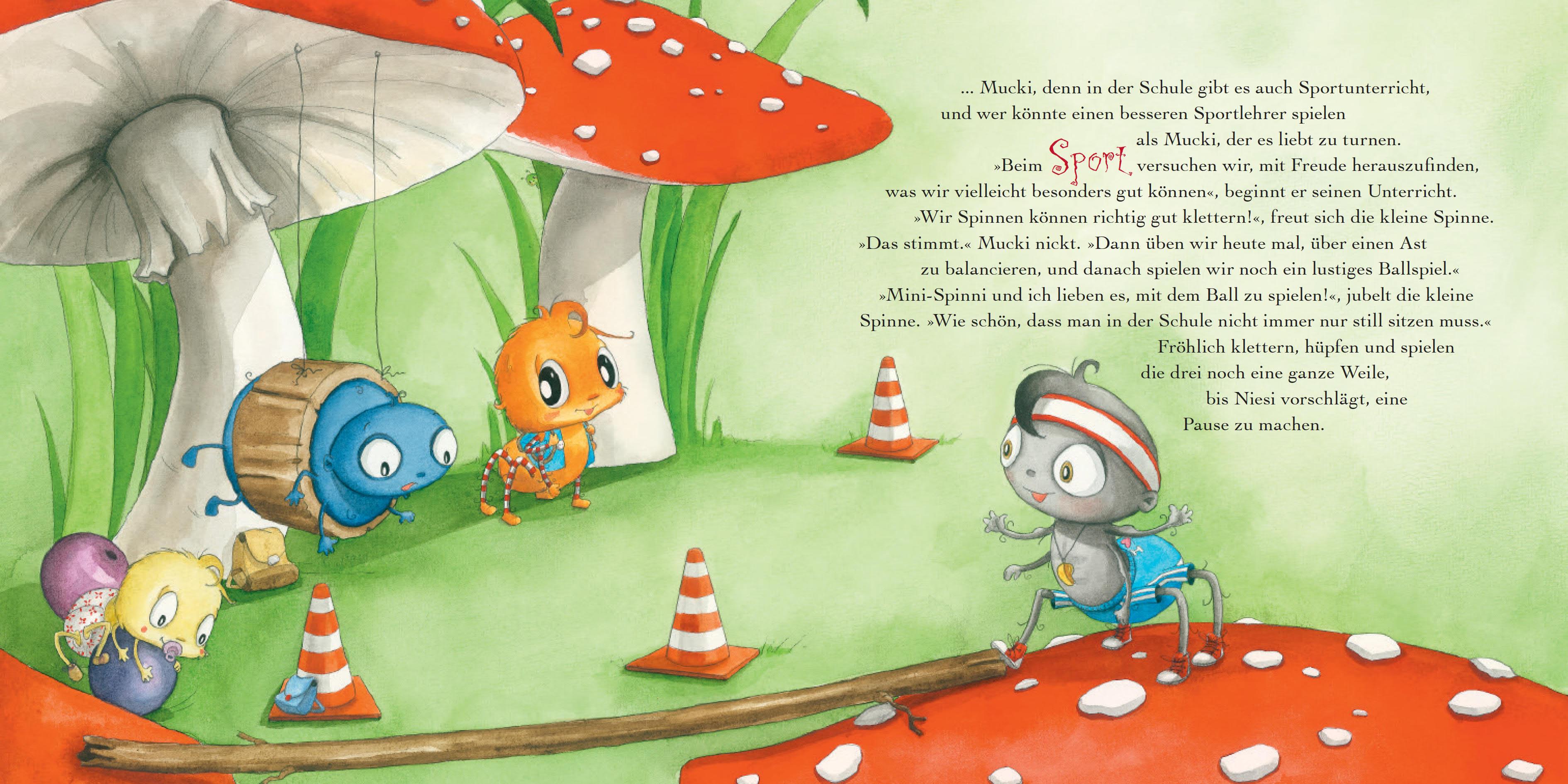 Beispielinhalt (Bild) Die kleine Spinne Widerlich - Komm, wir spielen Schule! (Mini-Ausgabe)