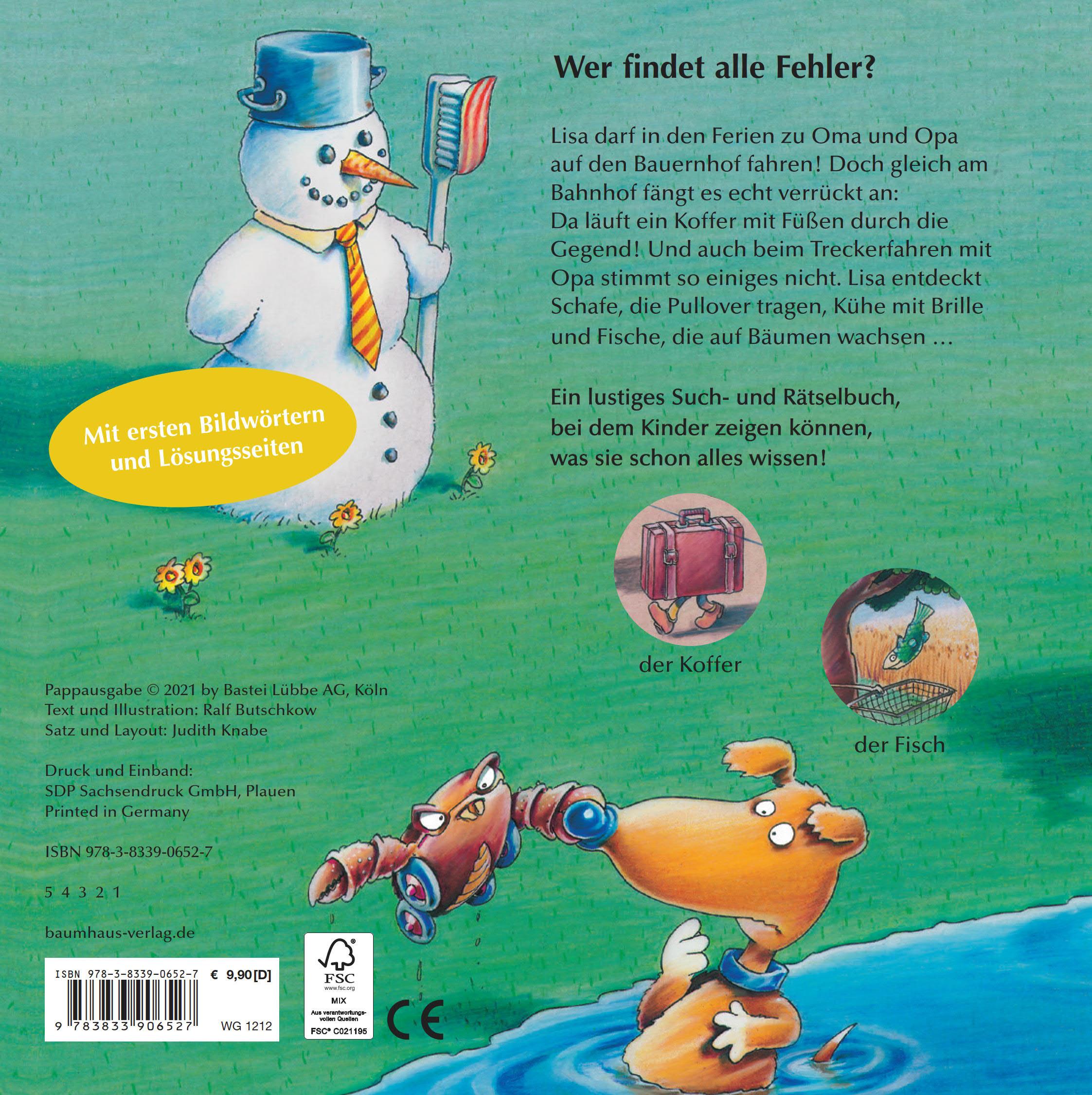 Beispielinhalt (Bild) Was stimmt denn da nicht? (Pappbilderbuch)