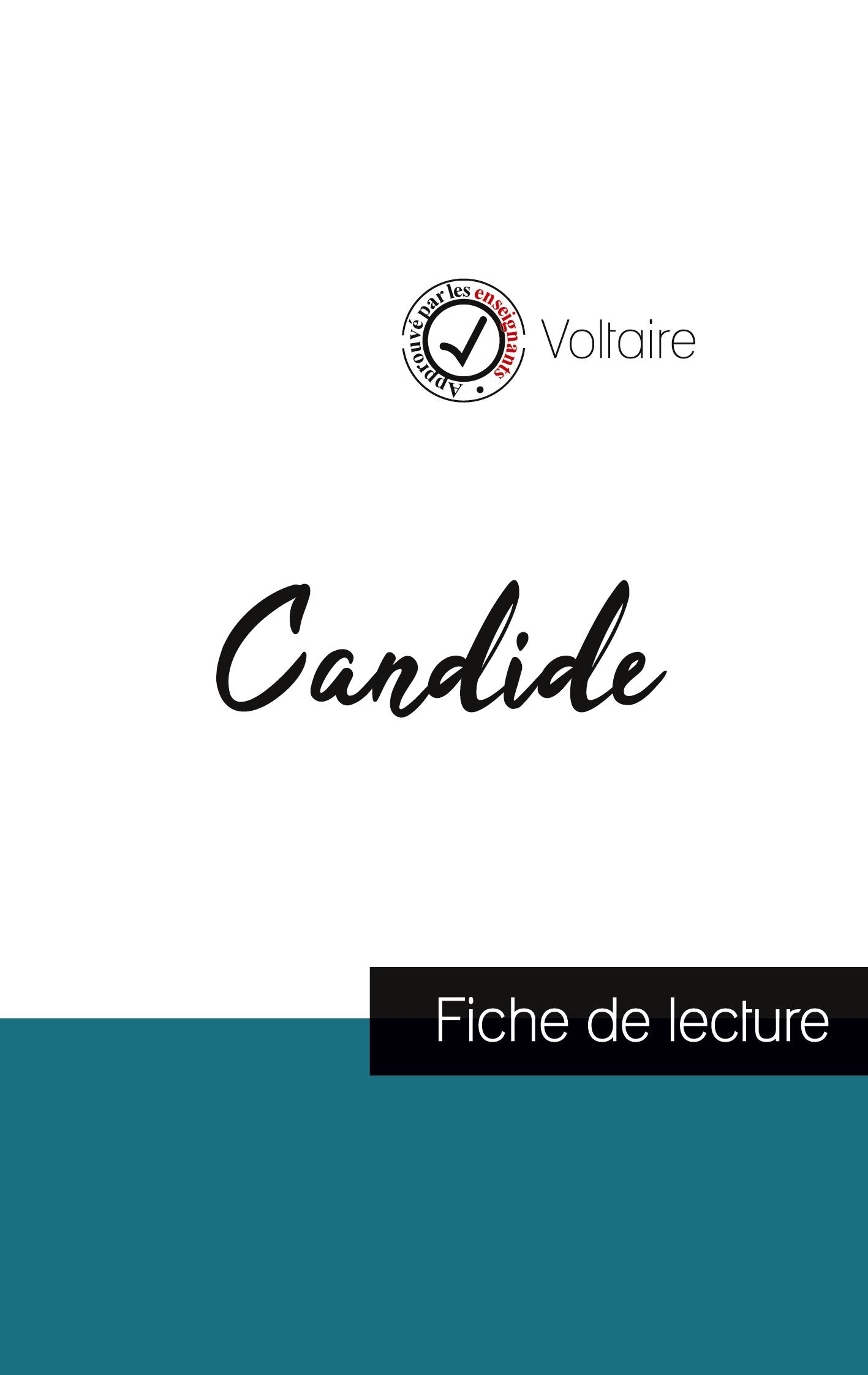 Vorderes Coverbild Candide de Voltaire (fiche de lecture et analyse complète de l'oeuvre)