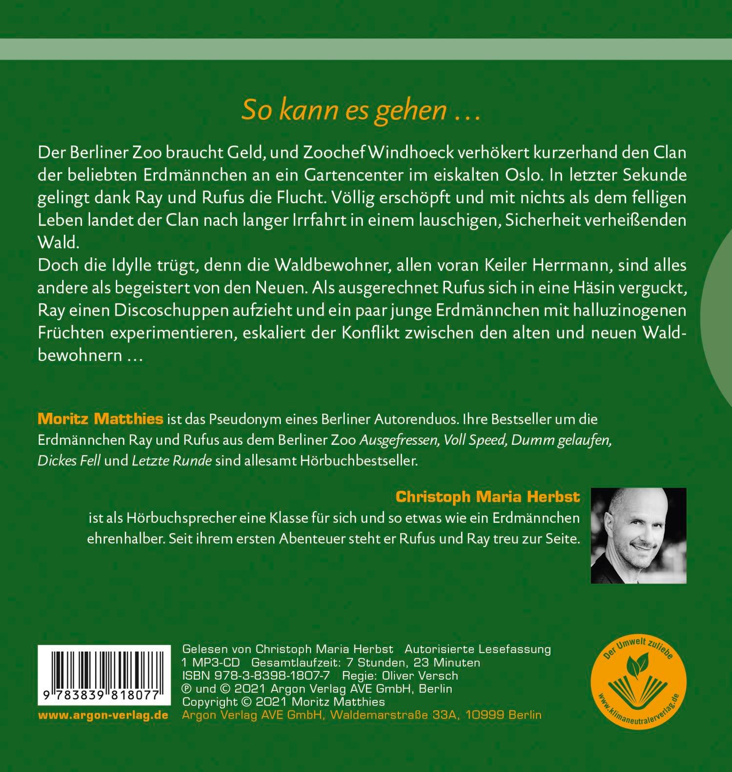 Rückseitencover Der Wald ruft